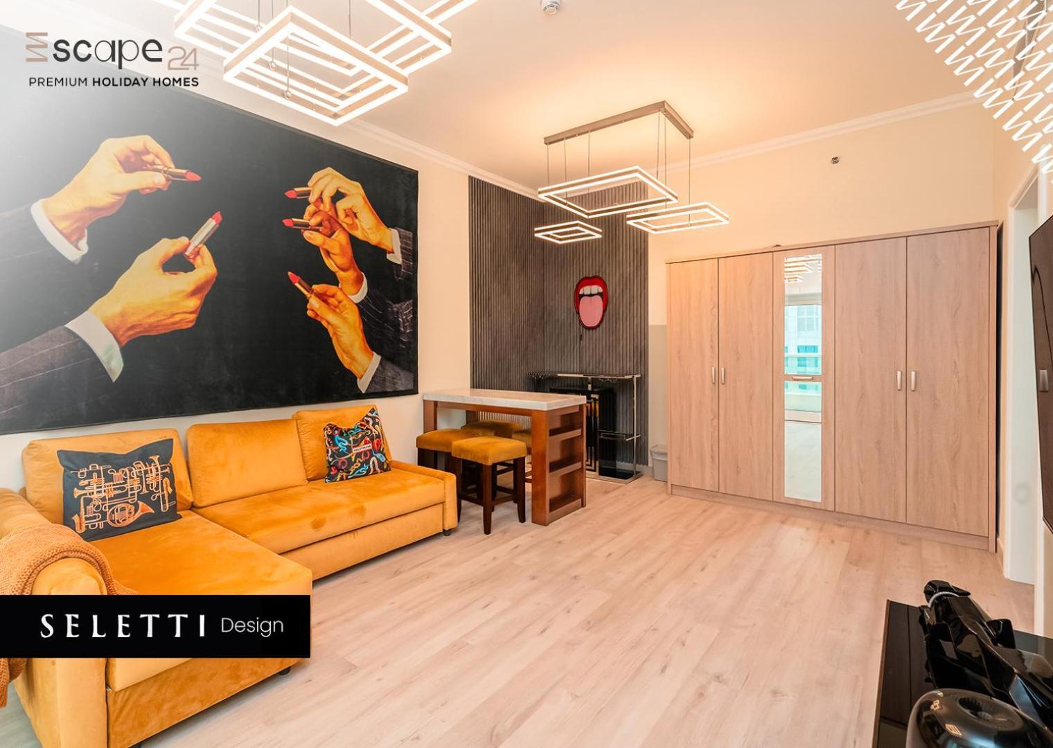 Apartment Escape 24 - Brand New & Luxury 1br High Floor Marina Pinnacle - Marina Harbour Views