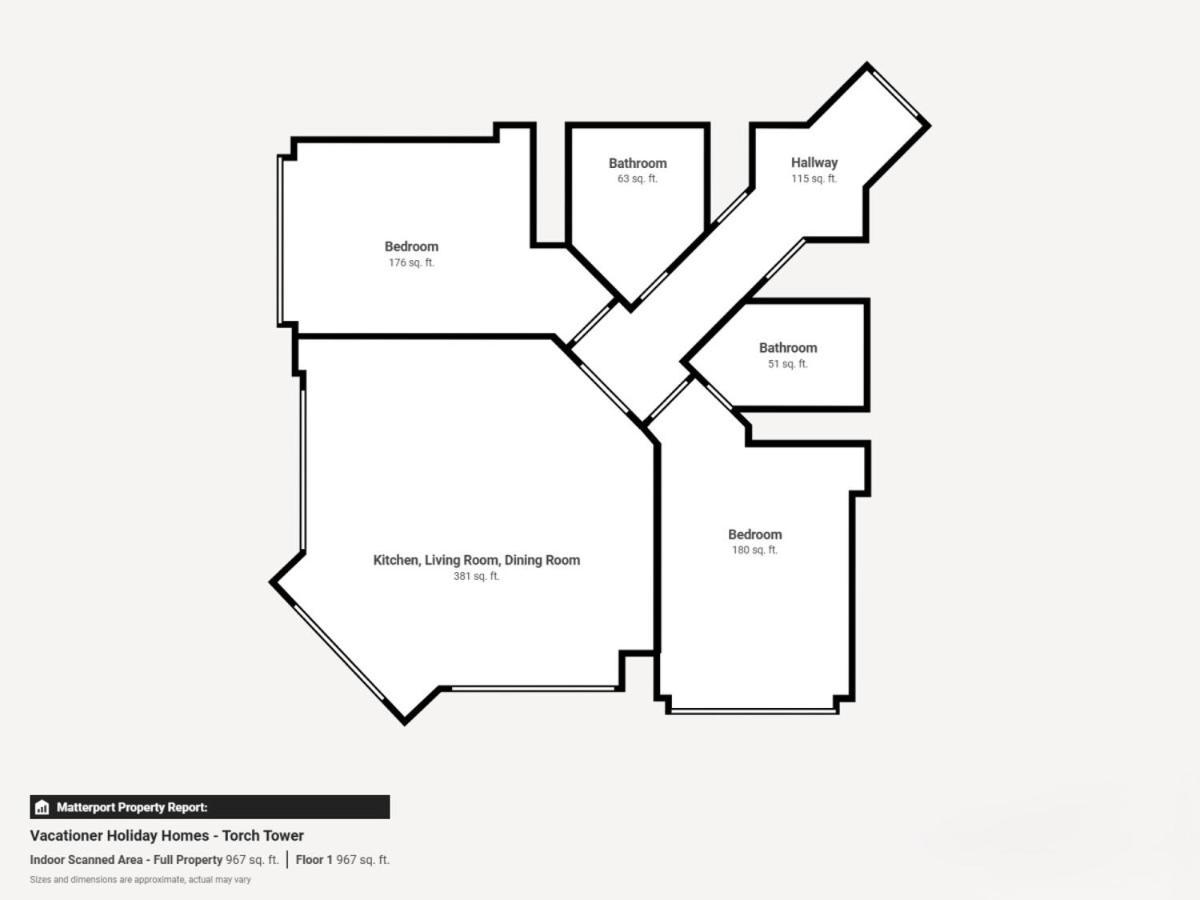 Torch Tower - Cosy Two Bedroom In Marina Apartment *