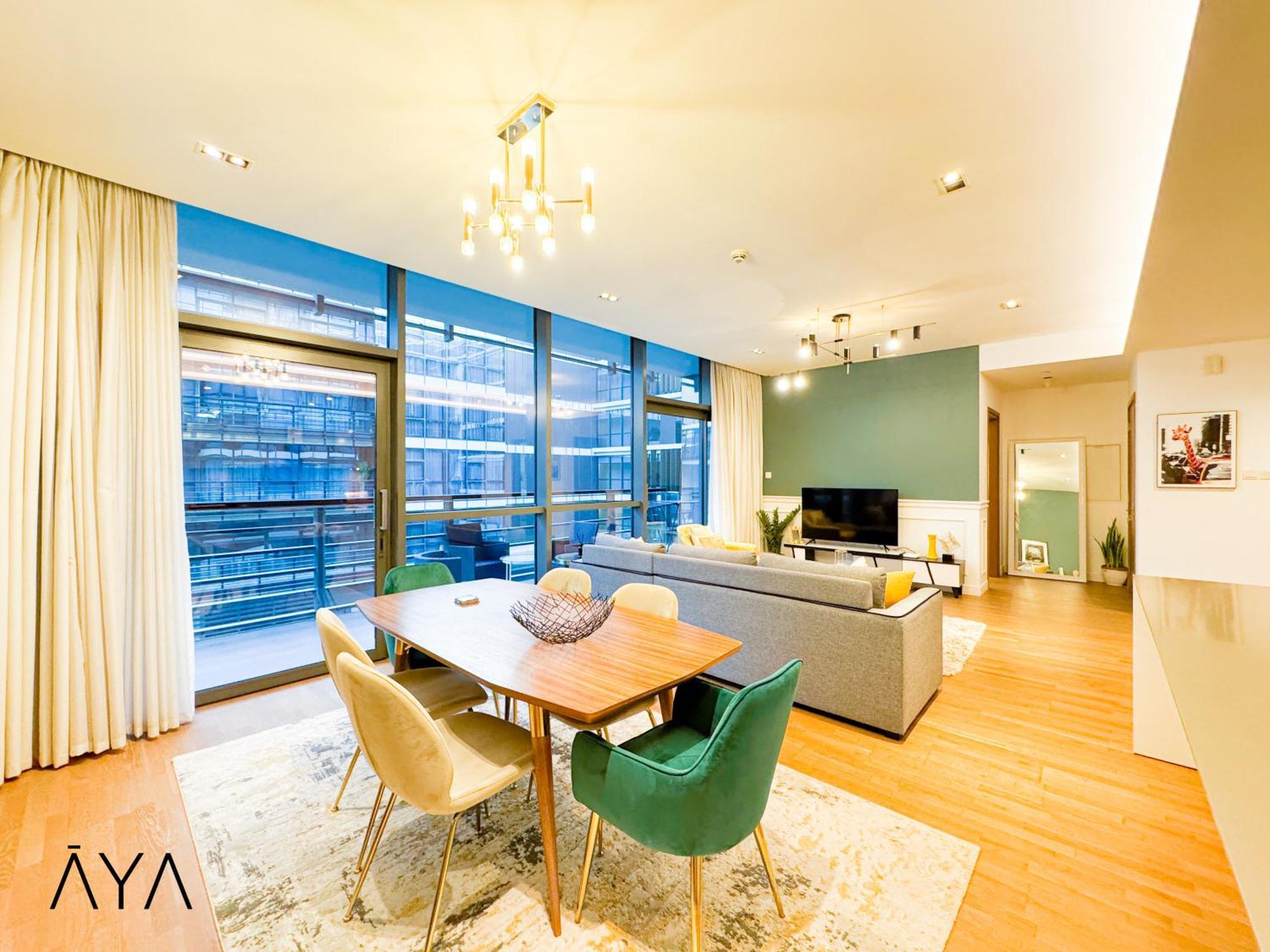 Daire Luxury With Pool, Patio & Gym In Walk