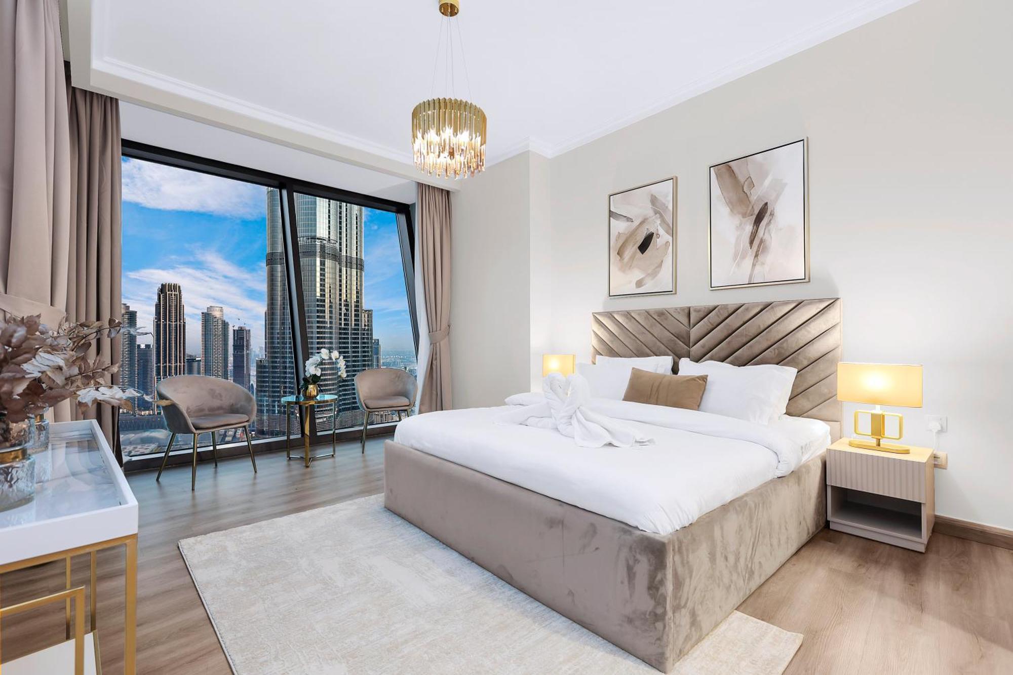 Apartment First Class 3br With Full Burj Khalifa And Fountain View Dubai