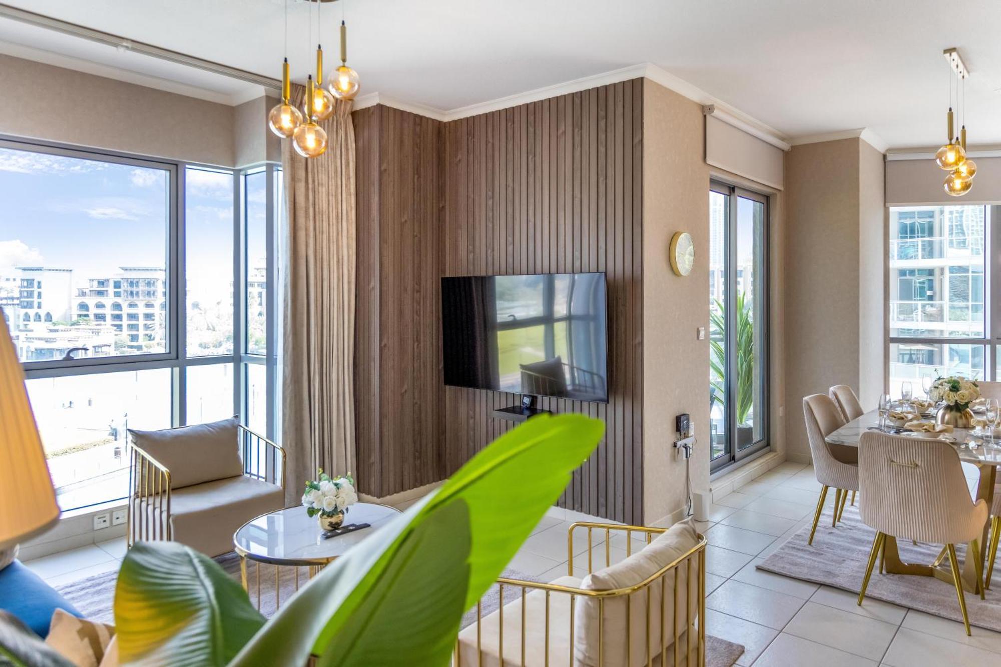 Apartment Durrani Homes - The Luxe 3br With Burj Khalifa And Fountain View - Third Without Partition Dubai