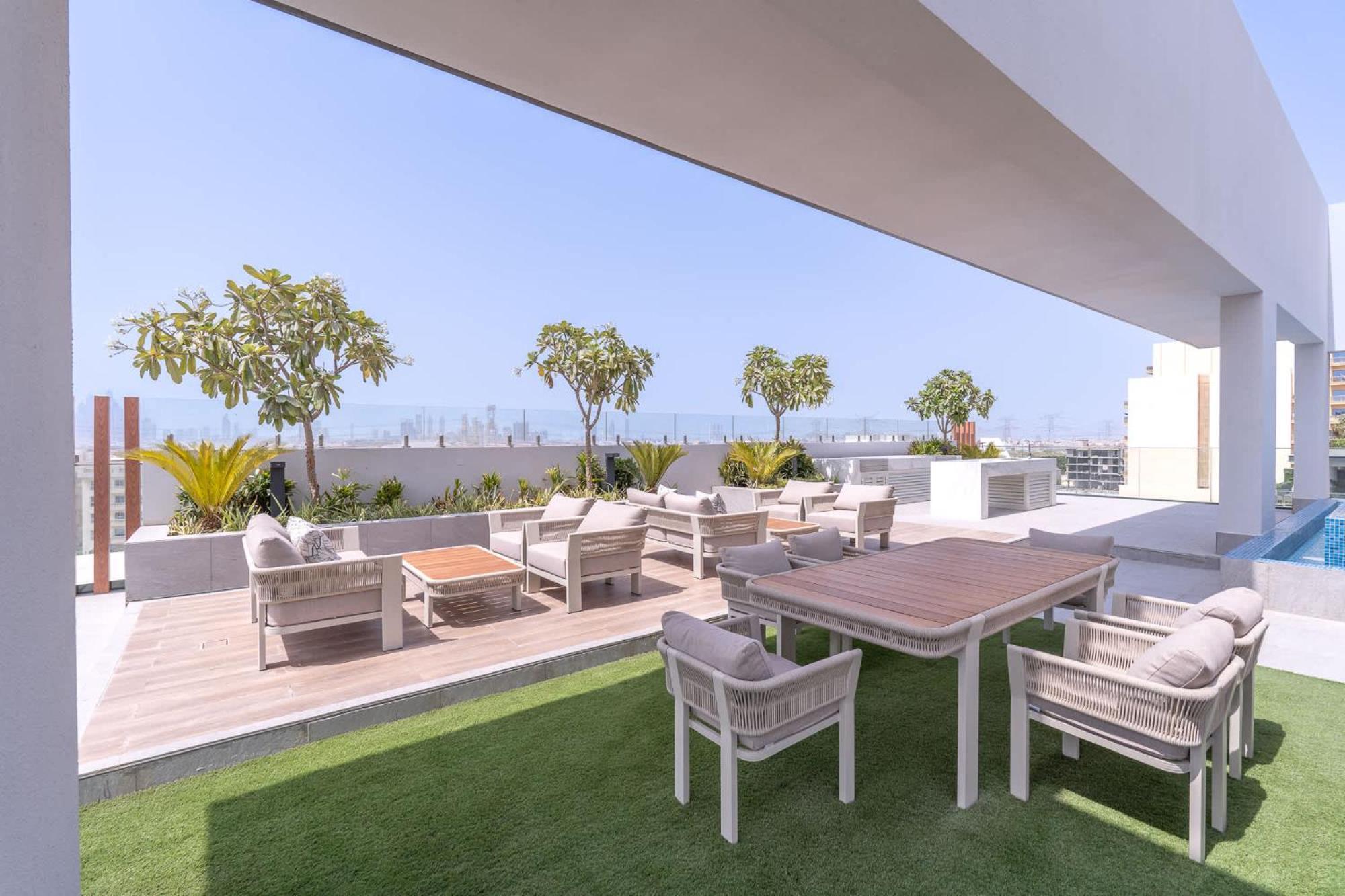 Minimalist With Nature-inspired Balcony In Jvc * Dubai