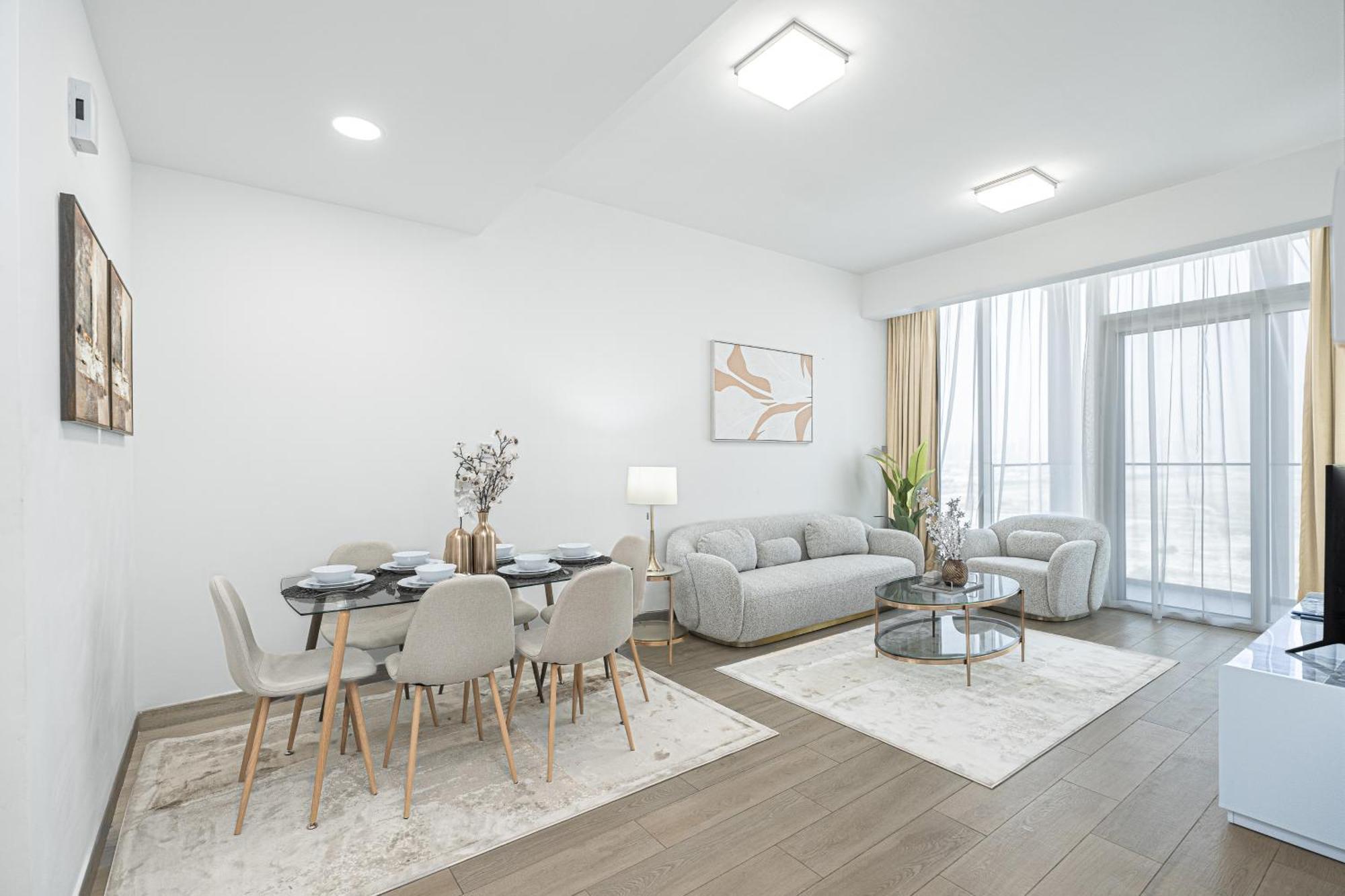 Apartment Escape24 Modern Bloom Tower Jumeirah Village Circle Jvc Dubai