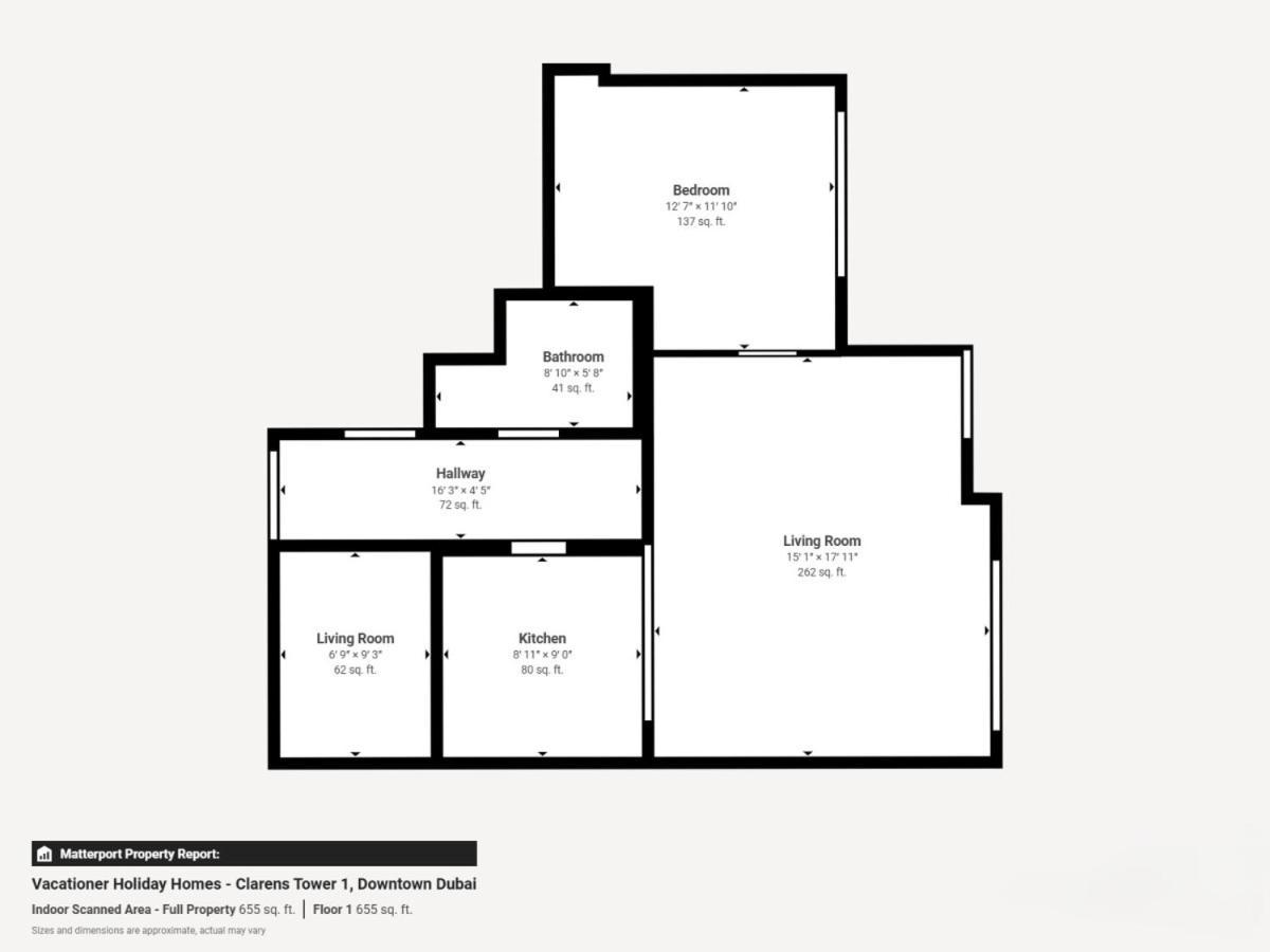 Apartment Claren Tower - Sophisticated One Bed With Fountain Views *
