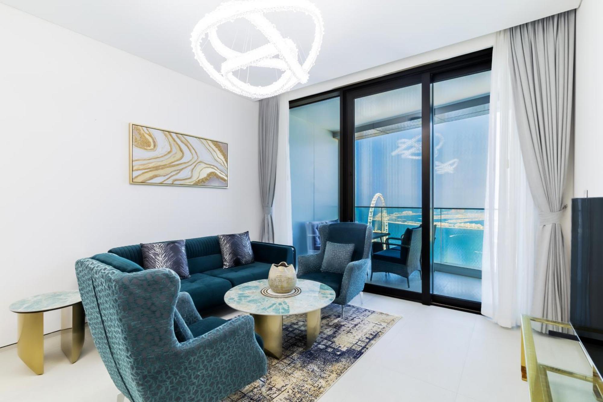 Daire Panoramic Sea & Palm Views 2br Address Jbr Dubai