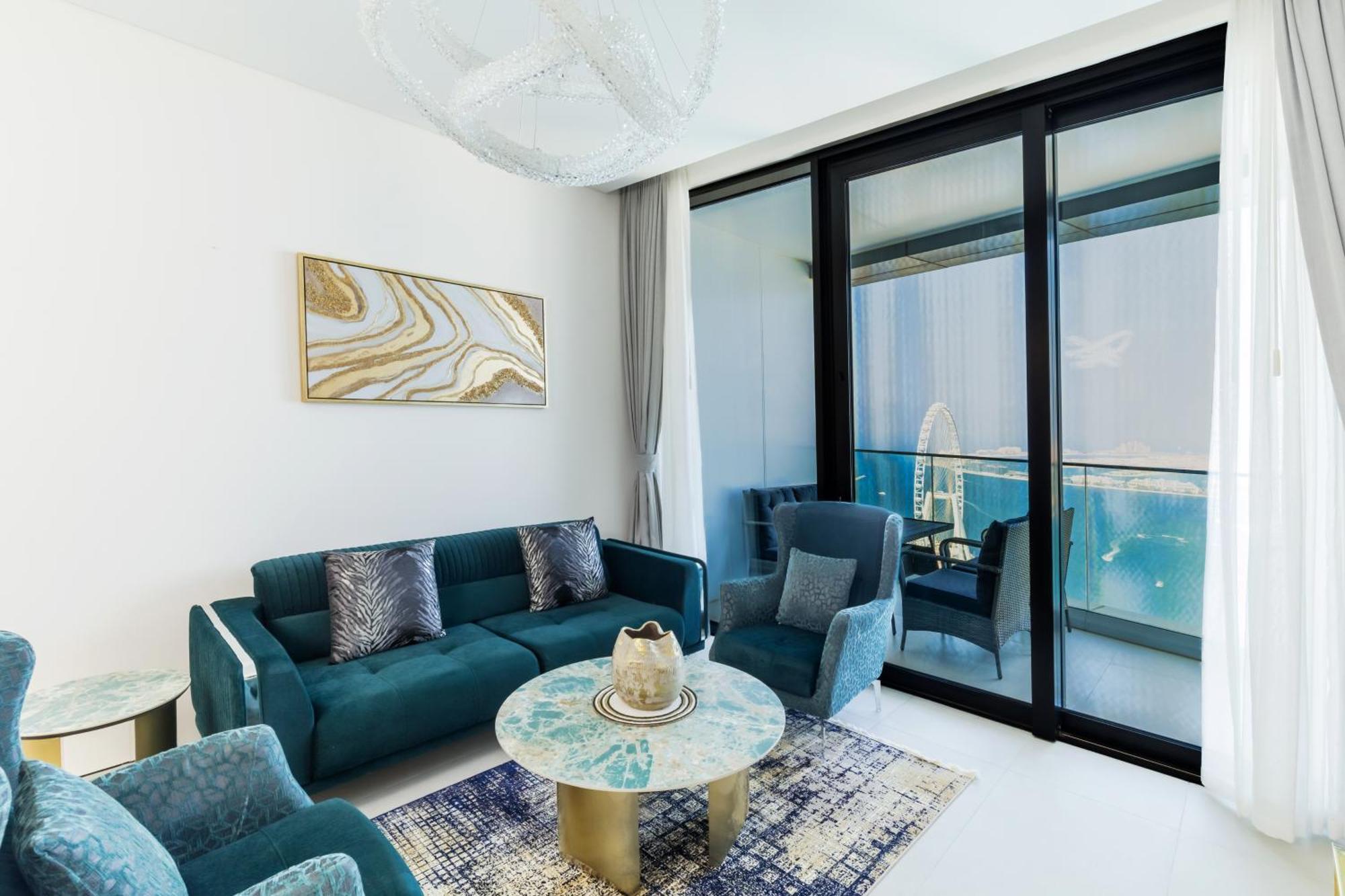 Daire Panoramic Sea & Palm Views 2br Address Jbr