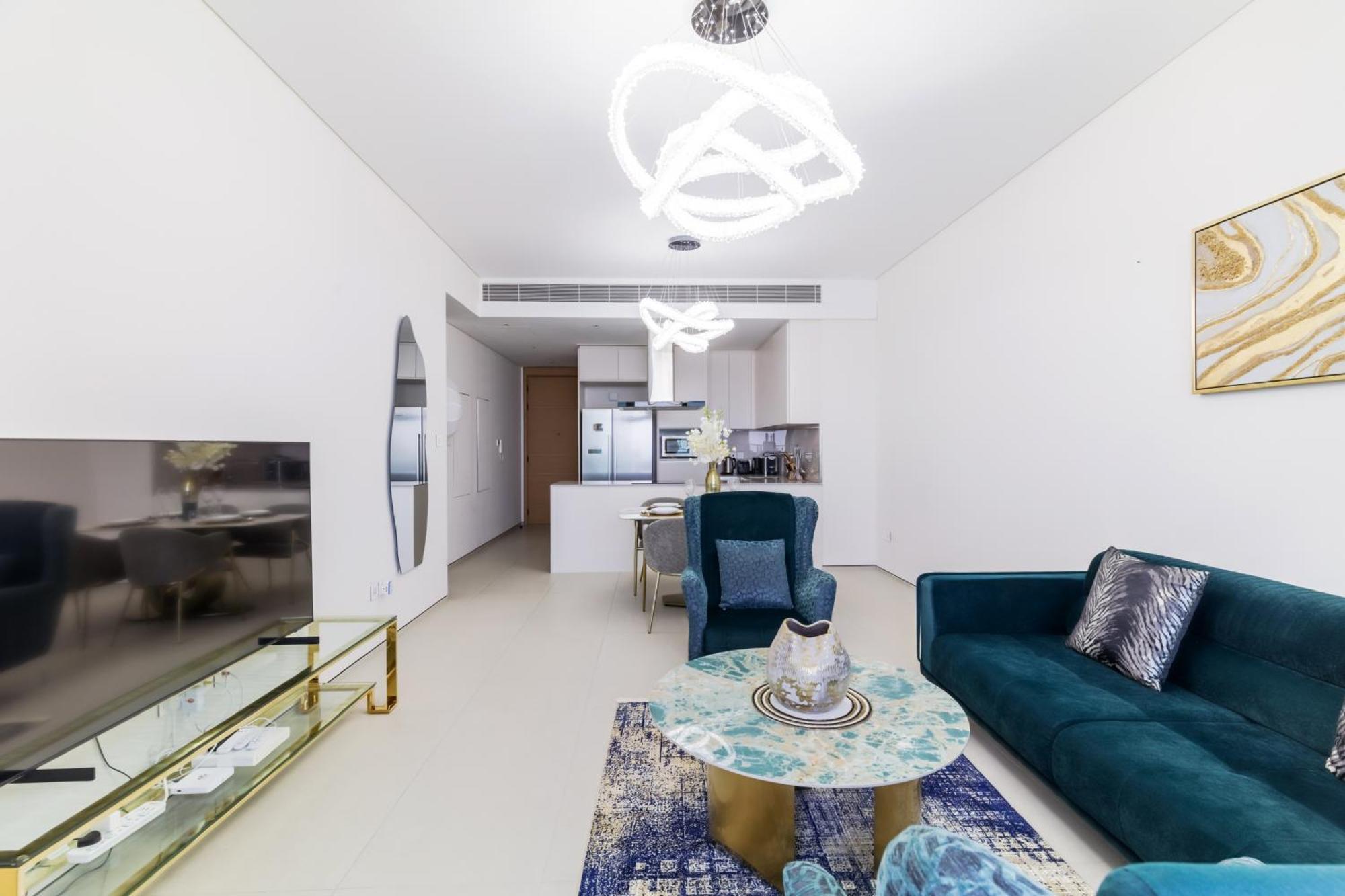 Daire Panoramic Sea & Palm Views 2br Address Jbr *