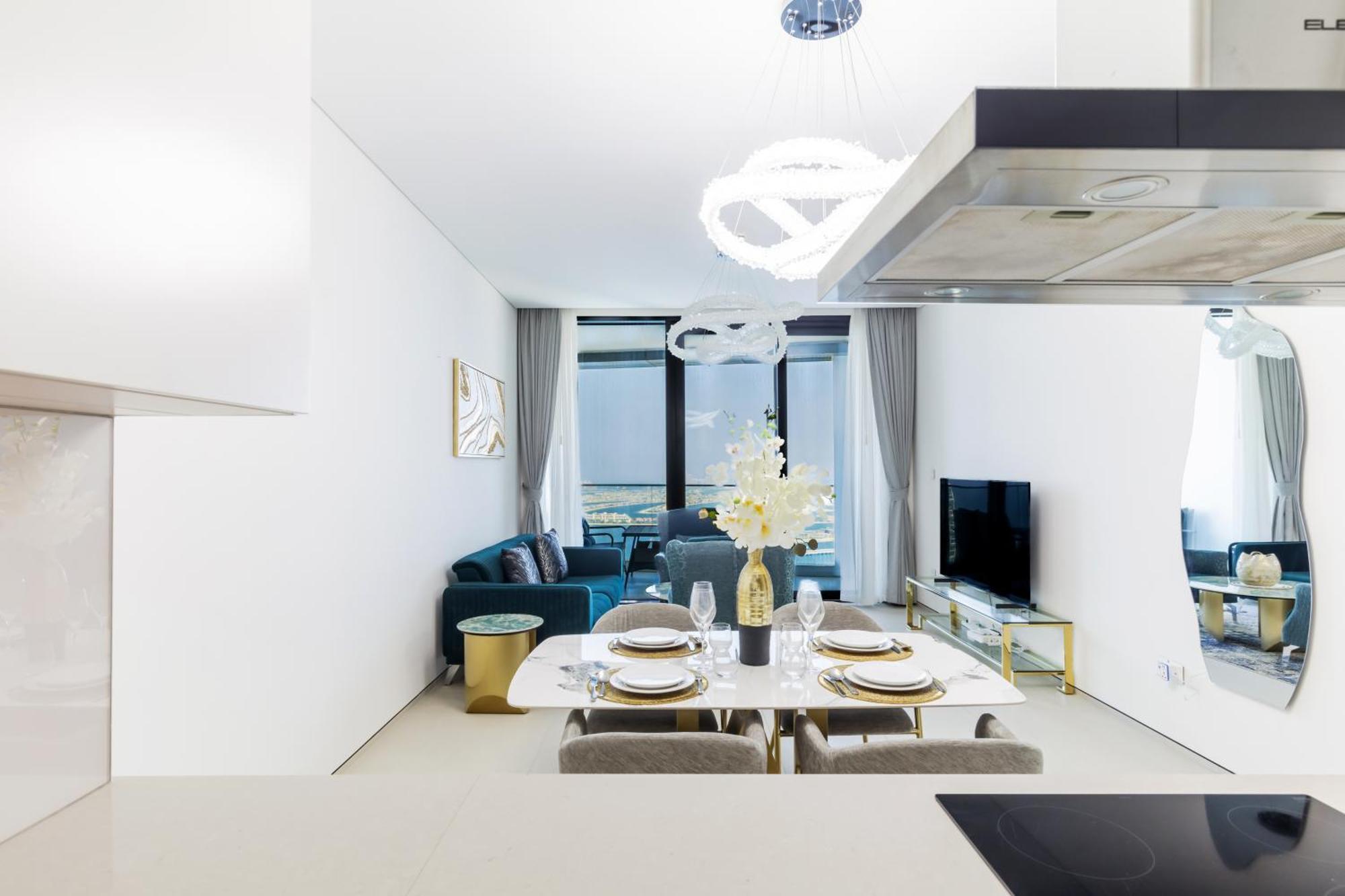 Daire Panoramic Sea & Palm Views 2br Address Jbr Dubai