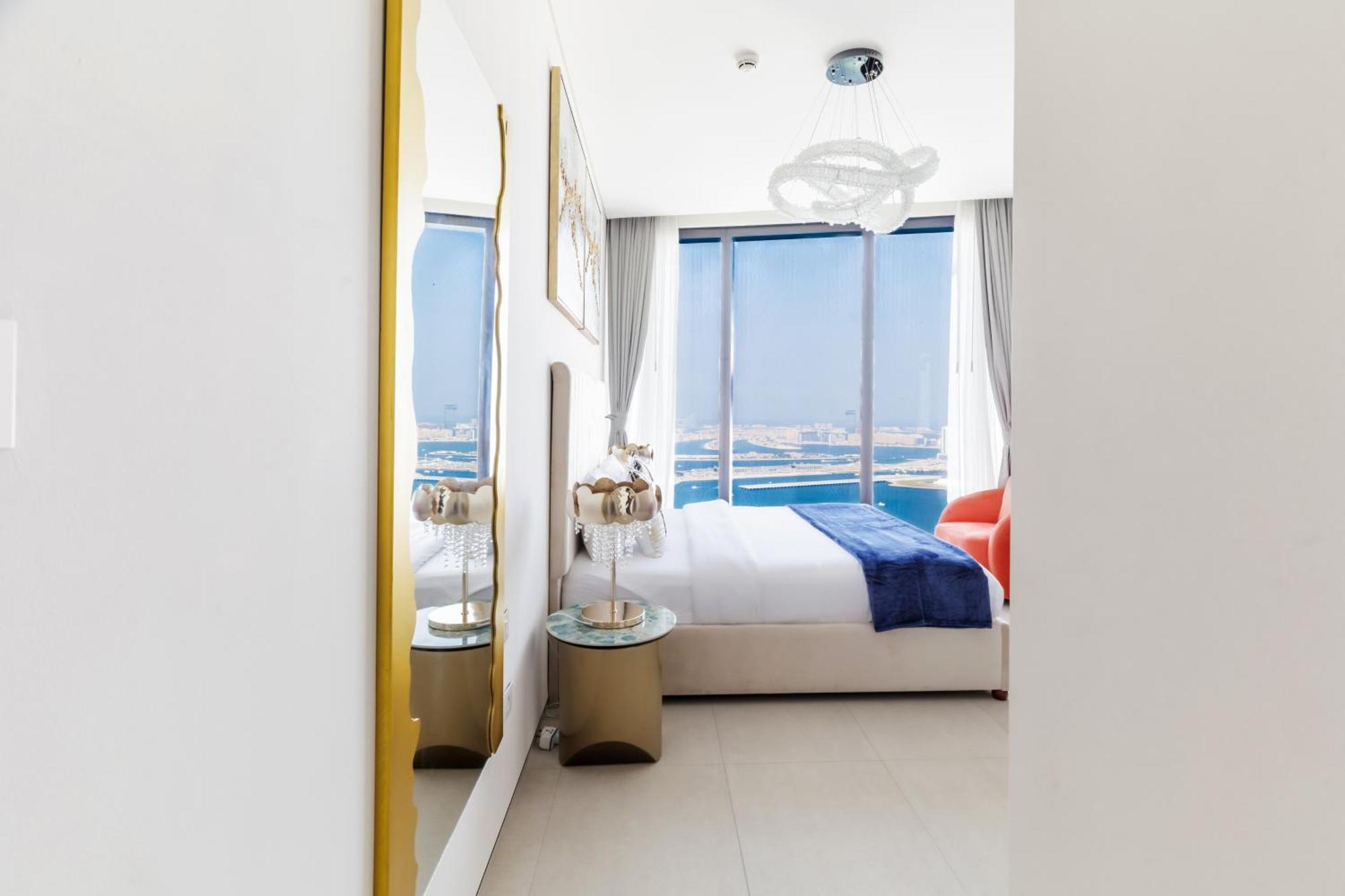 Daire Panoramic Sea & Palm Views 2br Address Jbr *