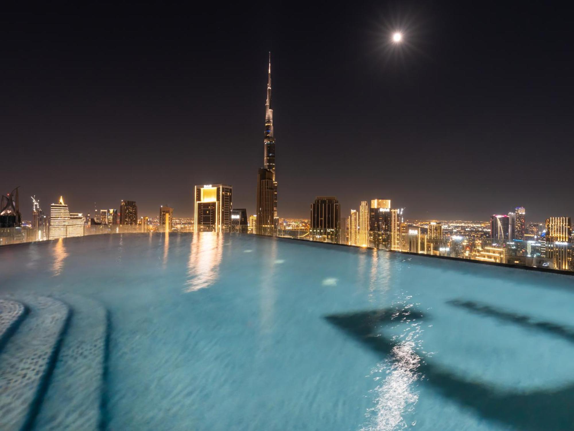 Apartment Luxury At Paramount Midtown - Downtown - Full Burj Khalifa View - Highest Infinity Swimming Pool