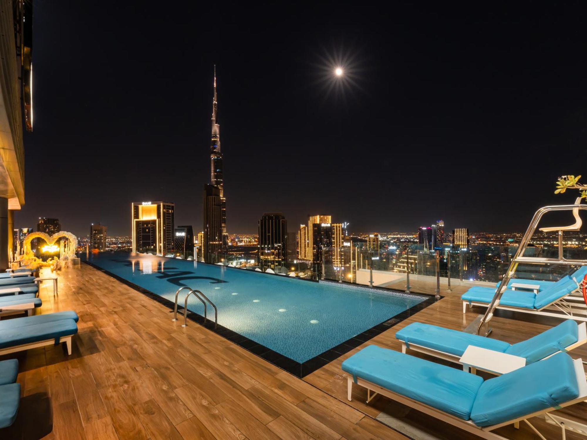 Luxury At Paramount Midtown - Downtown - Full Burj Khalifa View - Highest Infinity Swimming Pool Apartment Dubai