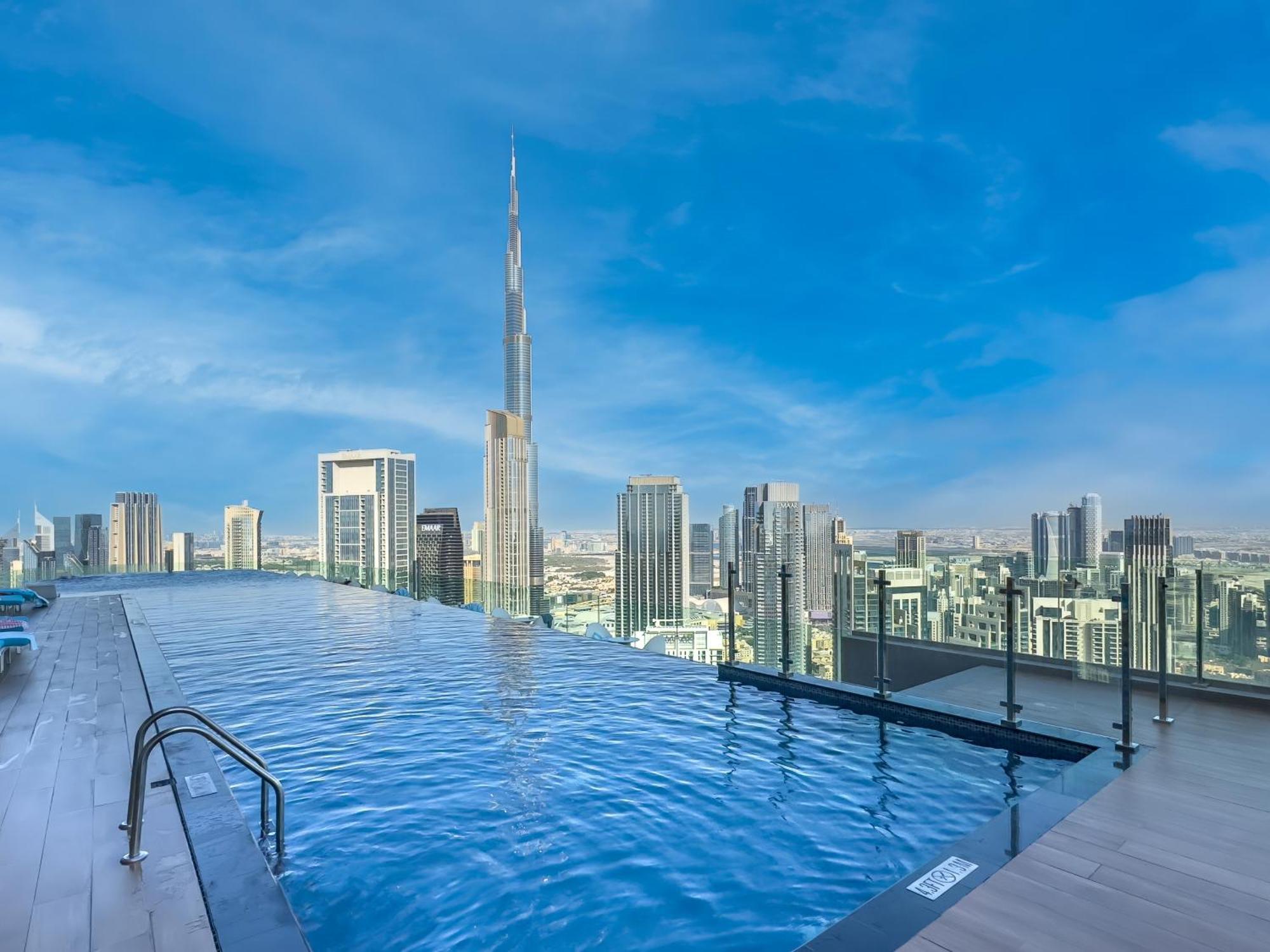 Luxury At Paramount Midtown - Downtown - Full Burj Khalifa View - Highest Infinity Swimming Pool Apartment Dubai