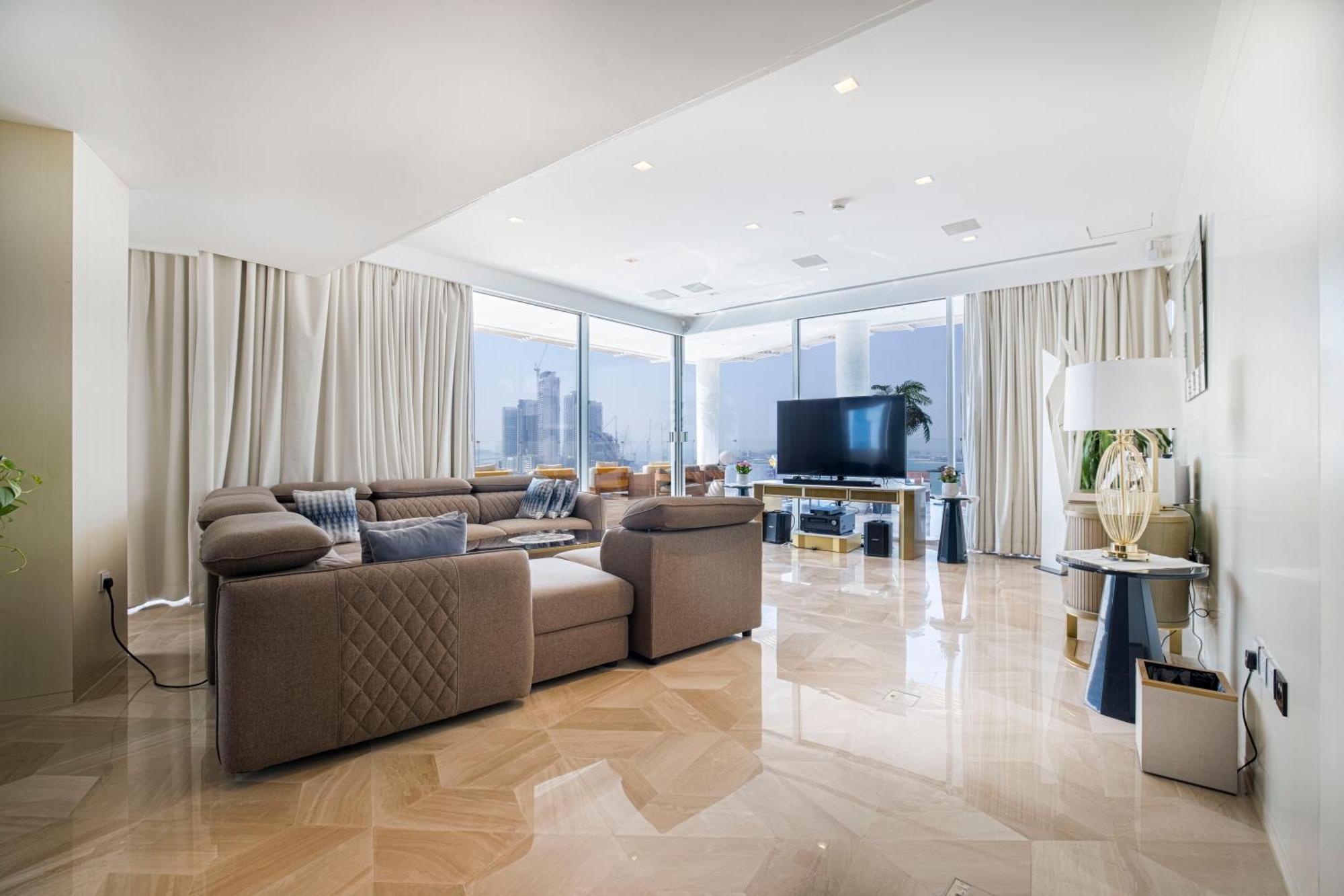 Resort Five Palm Luxury Penthouse Full Marina View & Private Pool