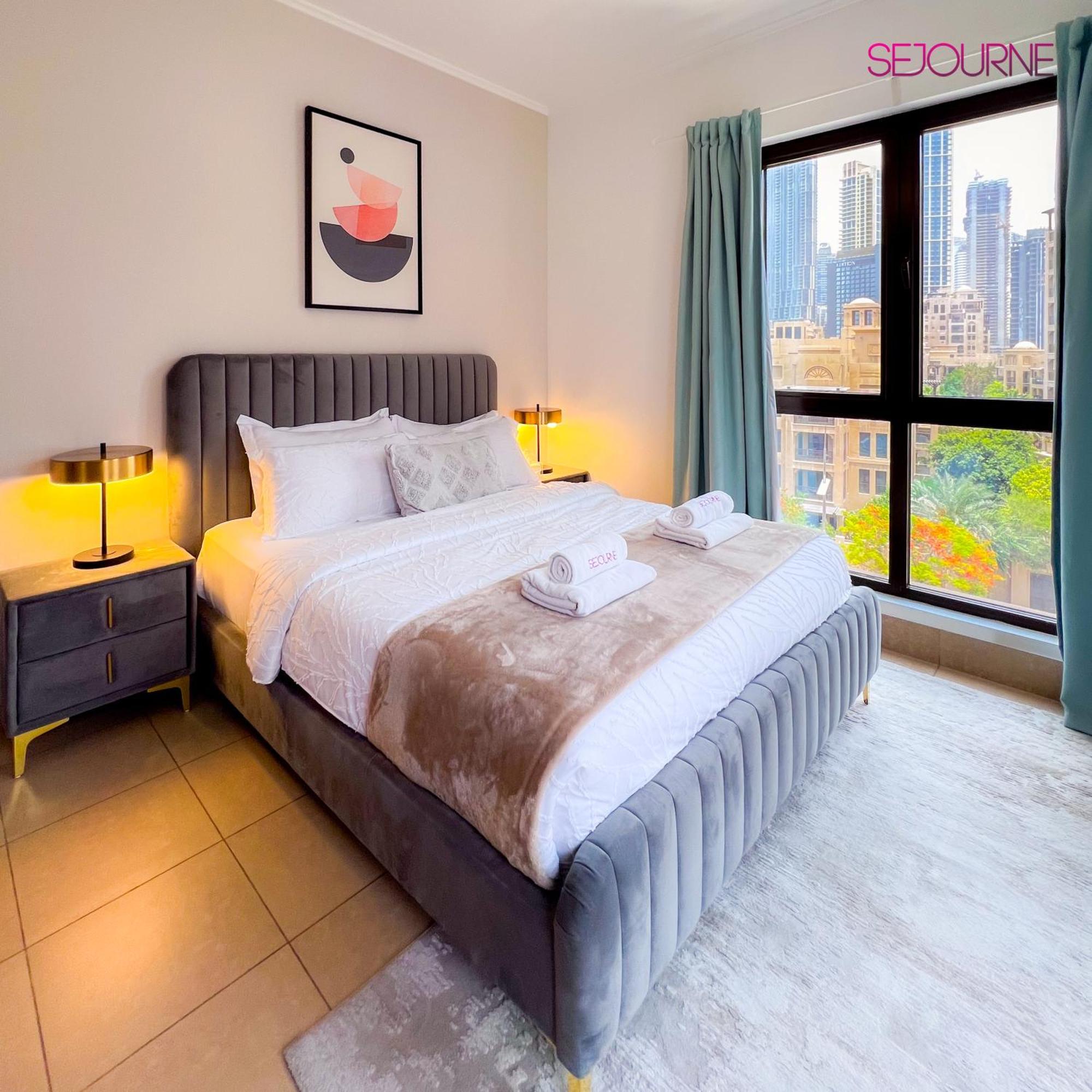 Mot45 2br Downtown W Full Burj Khalifa View Daire Dubai