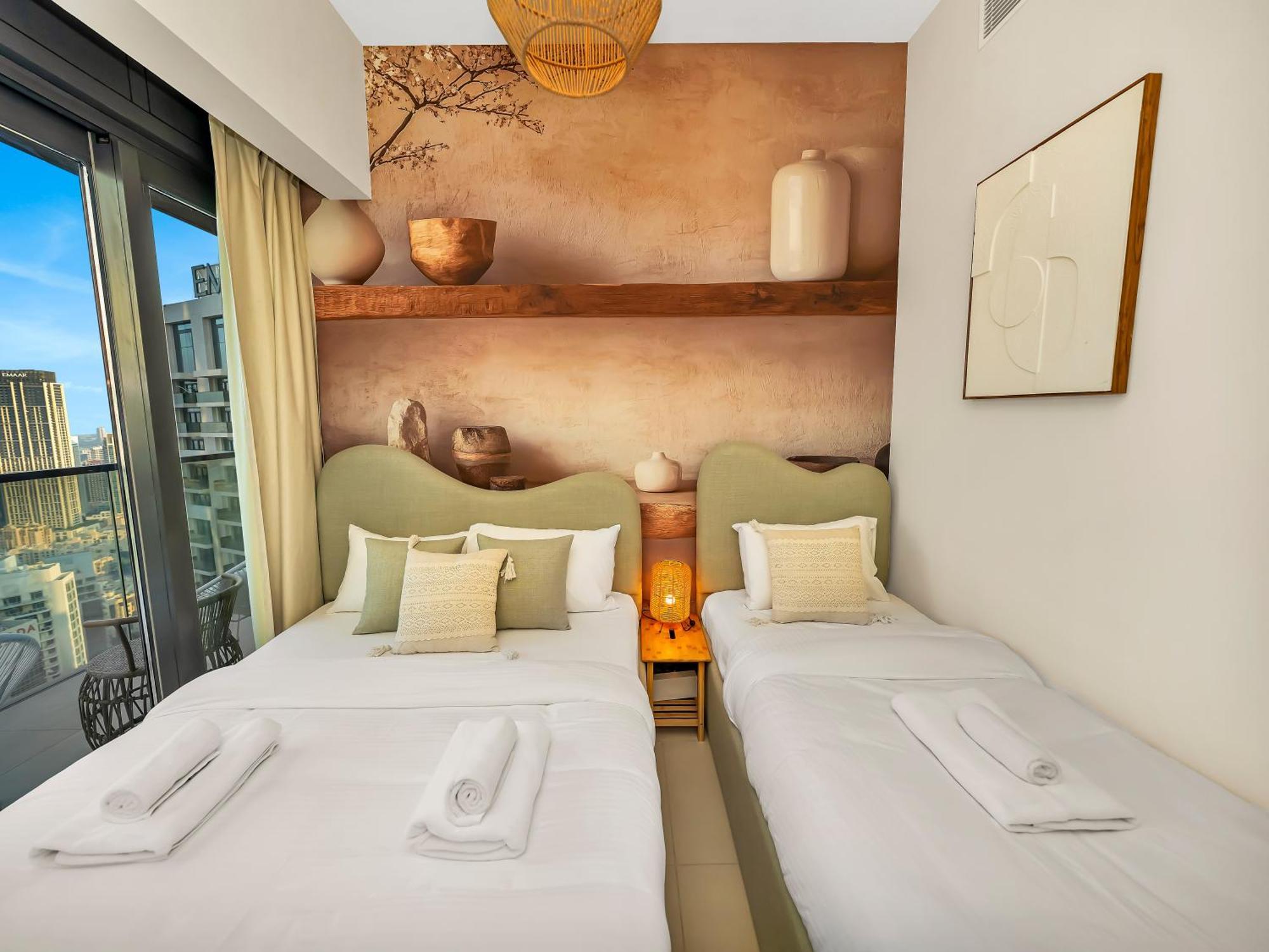 Wabi-sabi Style Fountain-view 4 Bedroom In The Sky * Dubai