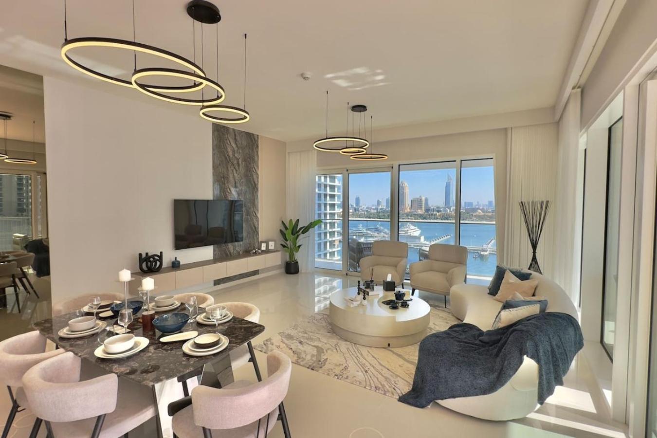 2br Grand Bleu T1 With Palm View Emaar Front By Vibel *