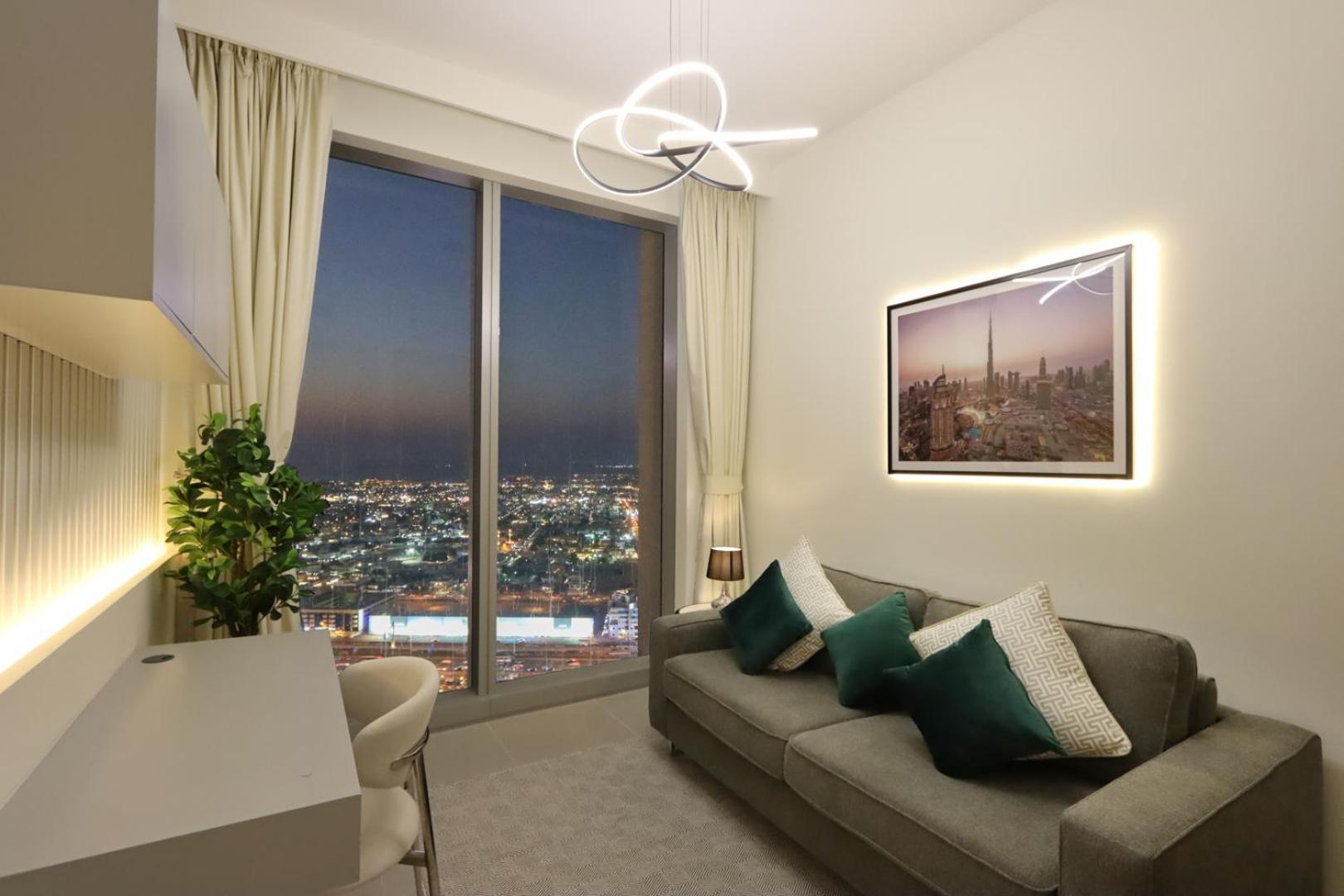 Livbnb-2b With Convertible Office,5min To Burj Khalifa Apartment