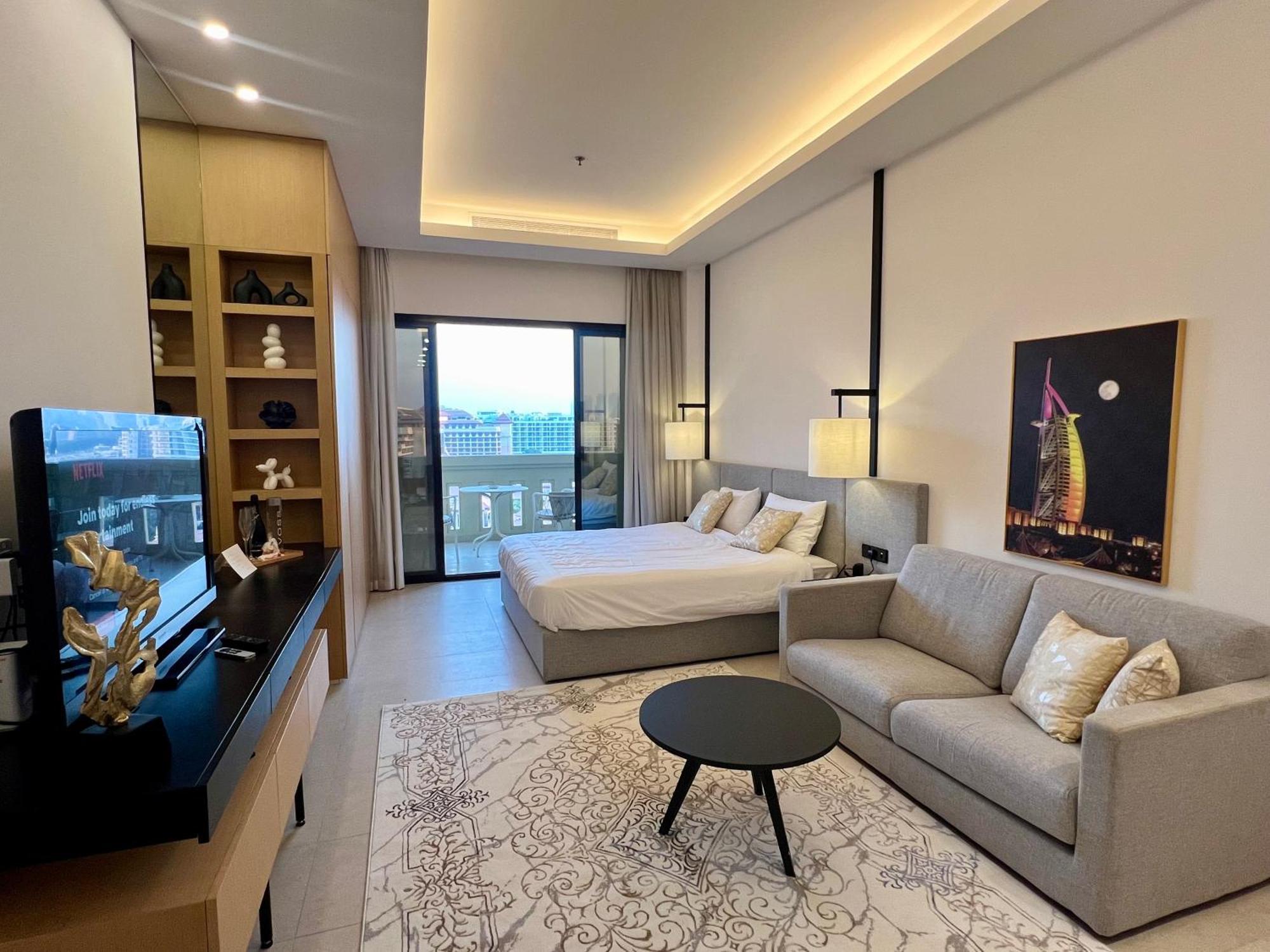 Palm Jumeirah, Studio, Fantastischer Meer-, Beach- Und Skyline Blick, *