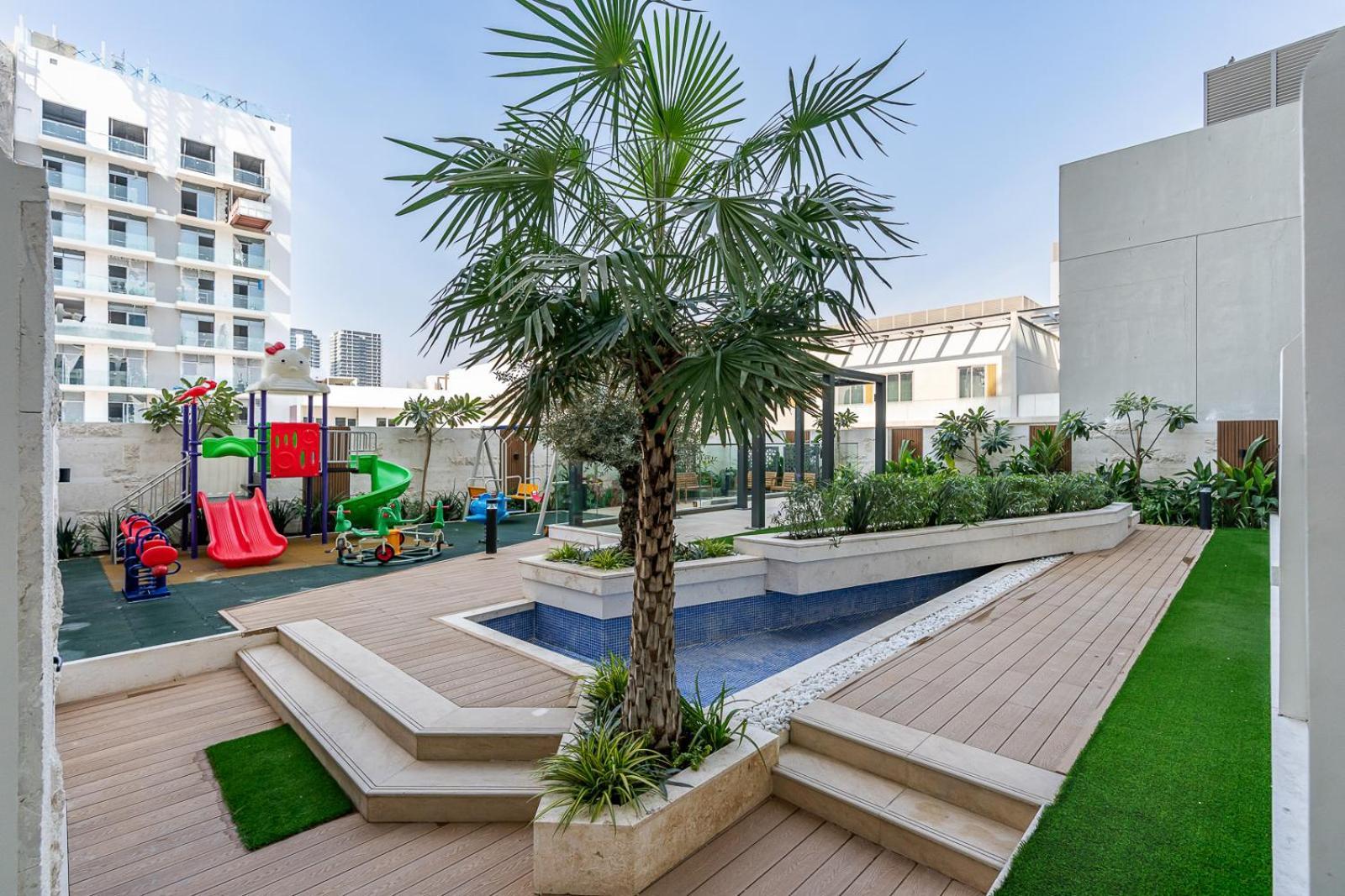 Spacious Pool, Gym And Kid's Playground