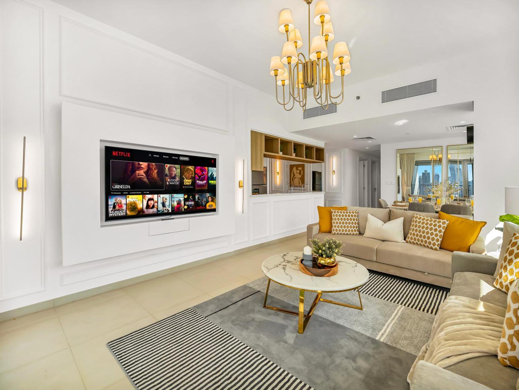 Lux 3br Maid With Burj View Mall Connect Apartment Dubai