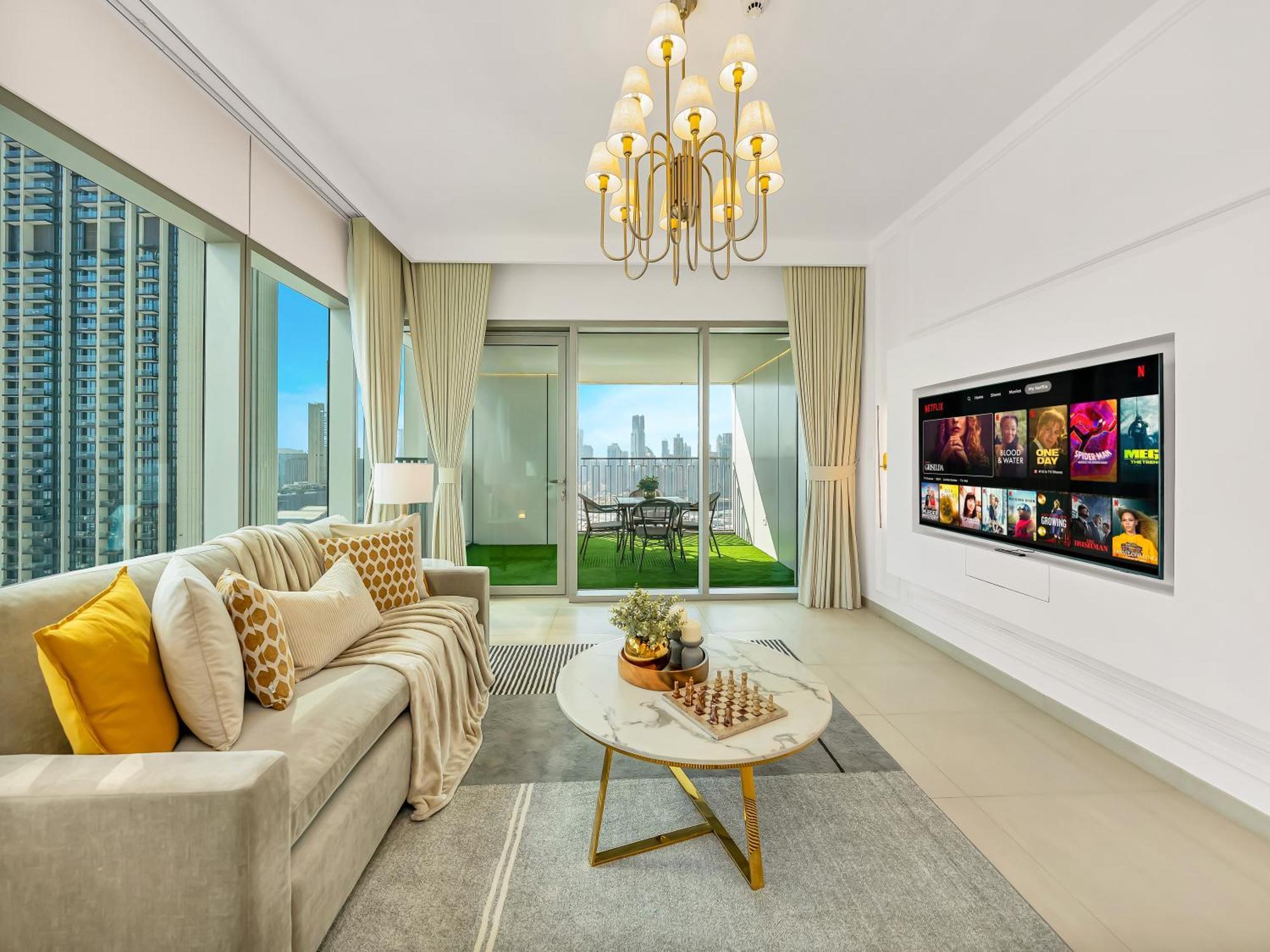 Lux 3br Maid With Burj View Mall Connect Apartment Dubai
