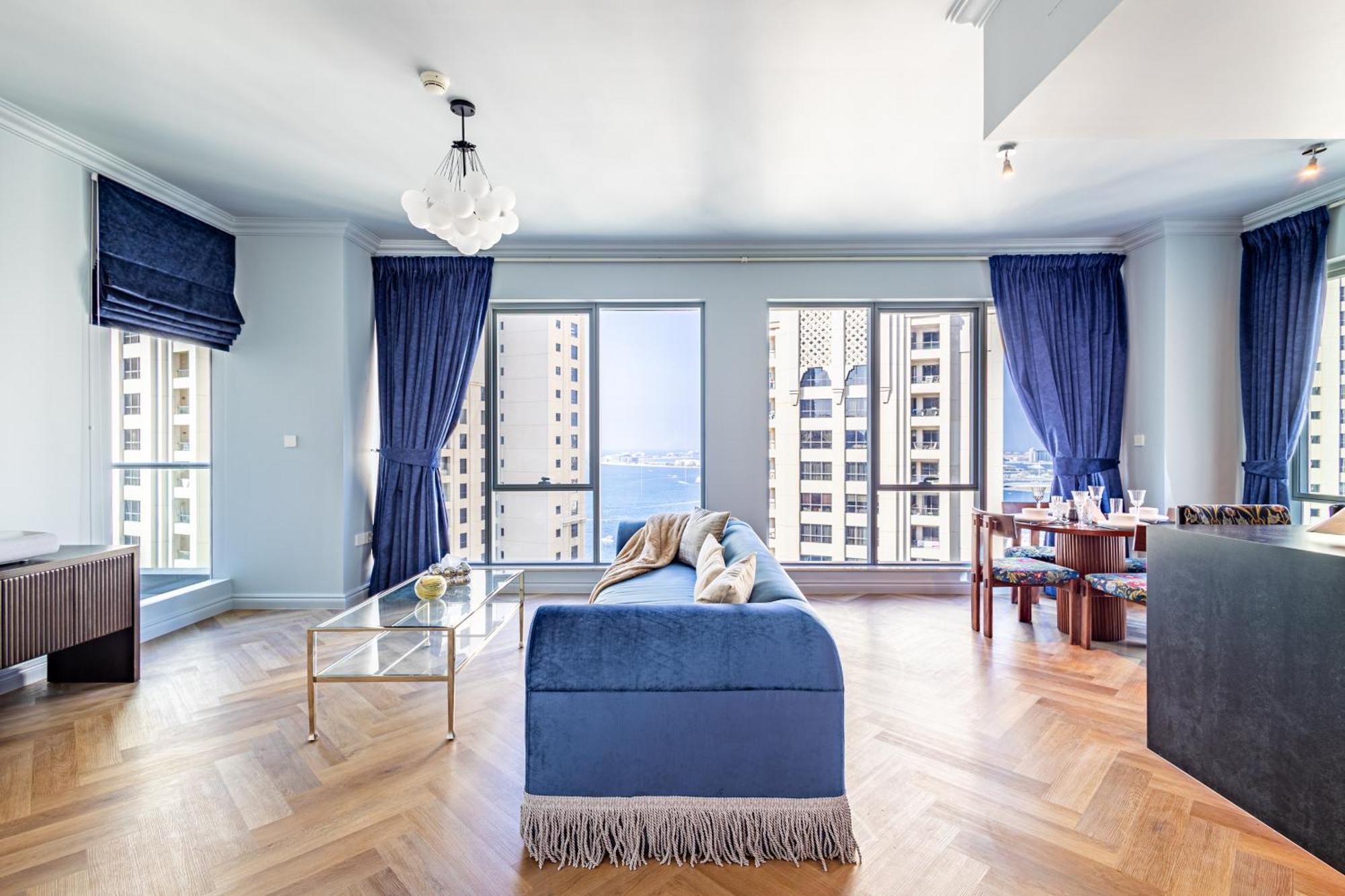 Unique Jbr Gem - Full Sea View - Designer's Choice - 5 Min Walk From Jbr Apartment