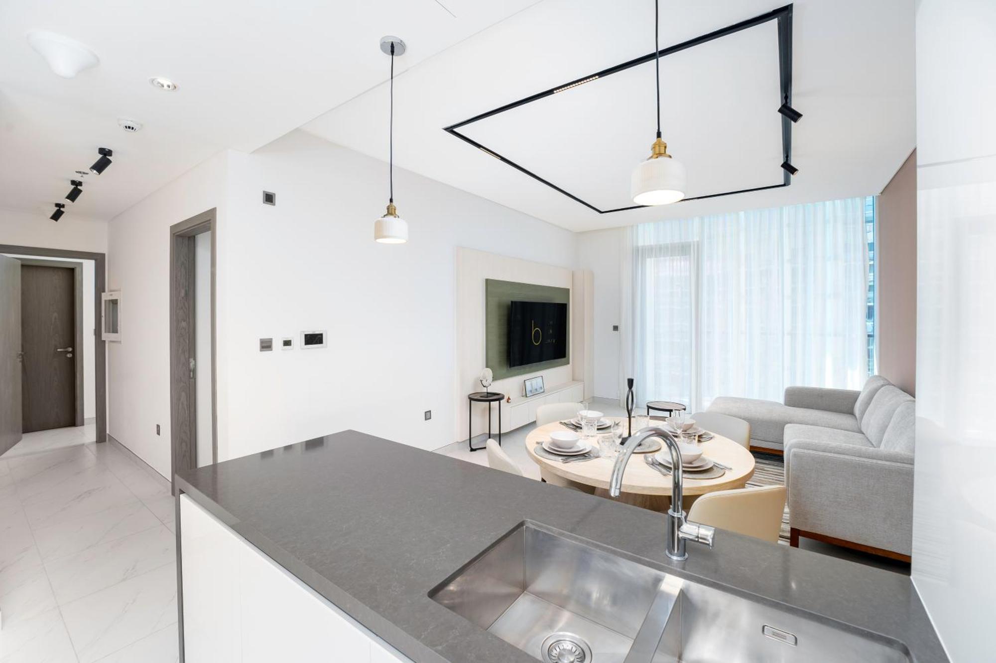 Bookable - District One, Crystal Lagos - 2 Bedroom With Study Apartment Dubai