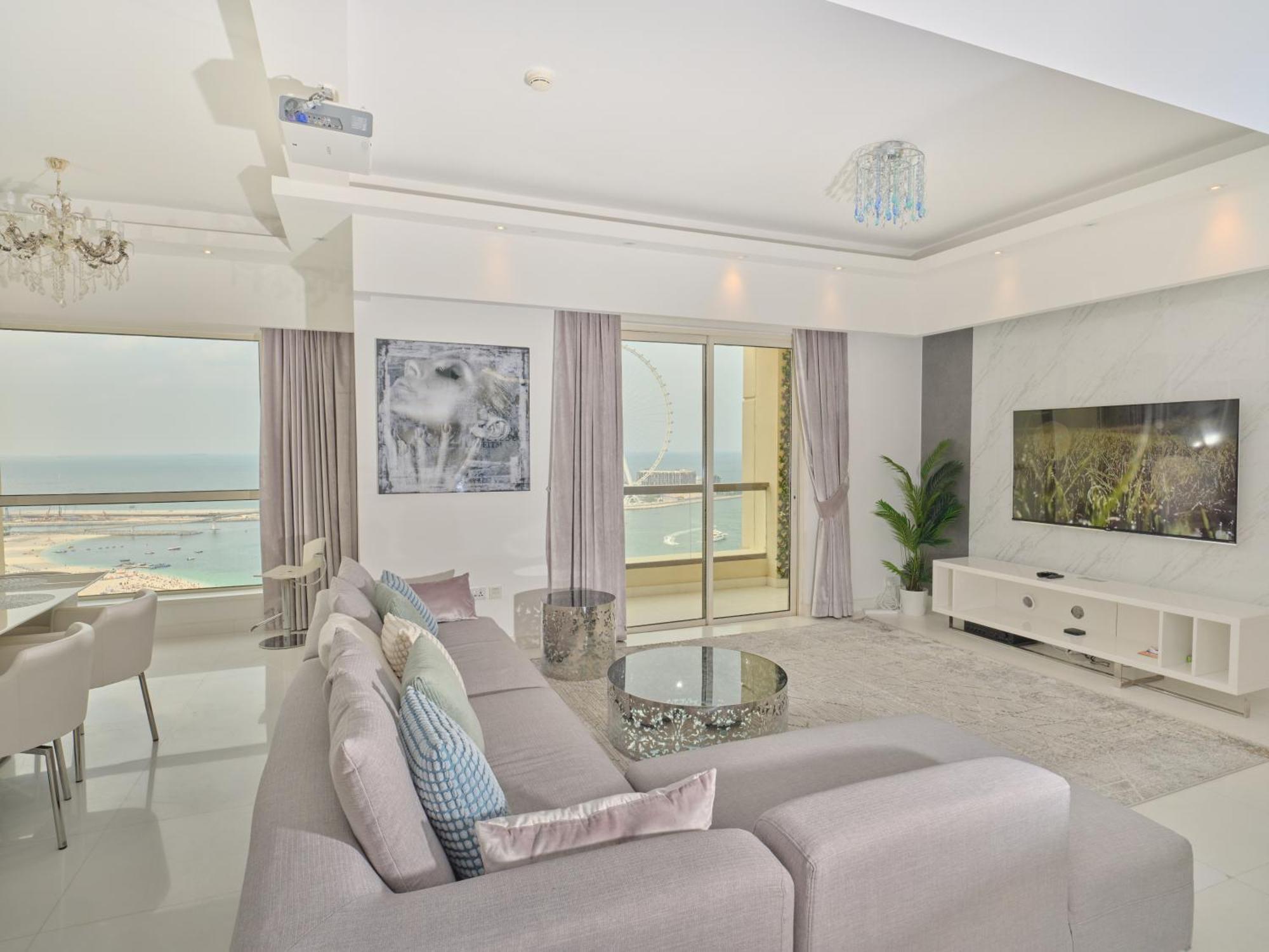 Jbr Beachfront Luxe Sea Facing Apartamento
