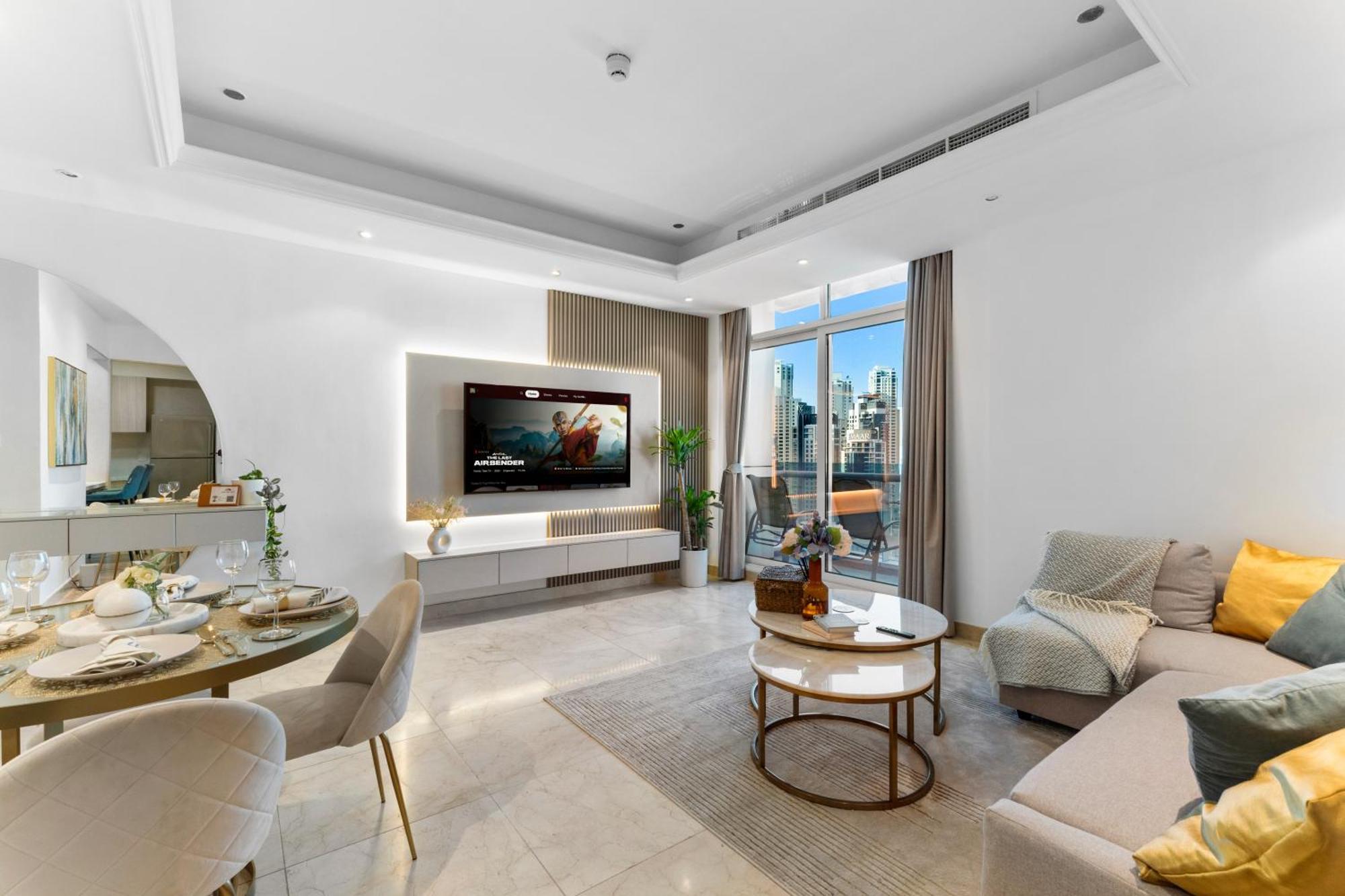 Elegant One Bed - Panoramic Marina Views - Near Jbr & Dubai