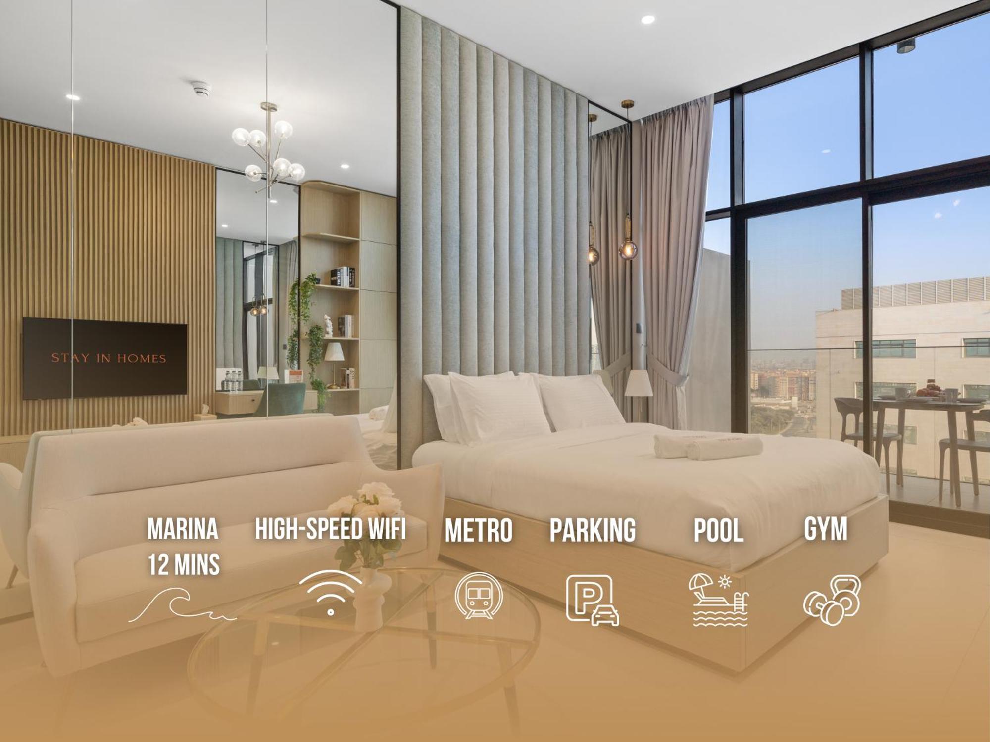 Al Furjan By In Homes - Marina 12min - Self Checkin - Metro - Parking Apartamento