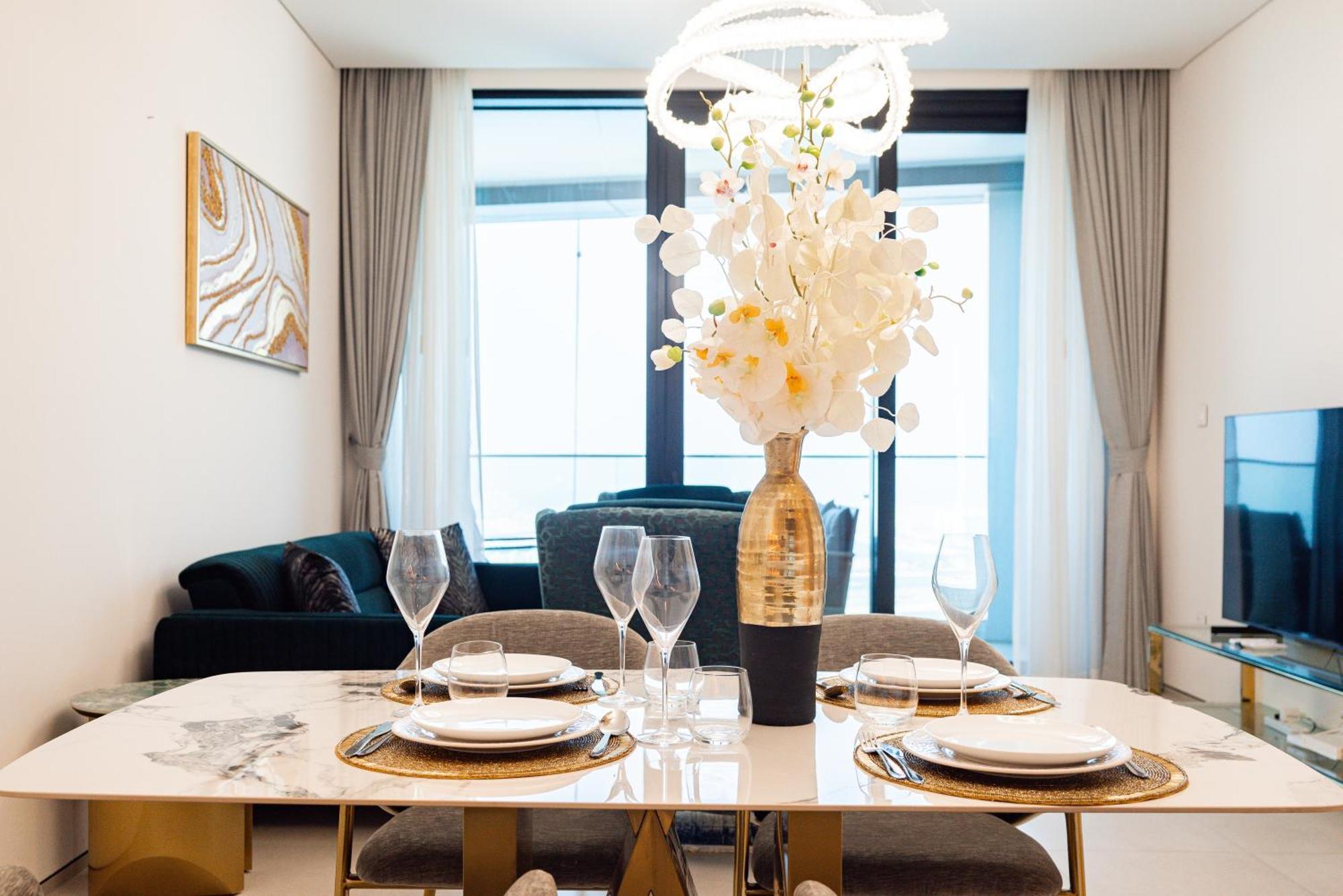 Panoramic Sea & Palm Views 2br Address Jbr Daire Dubai