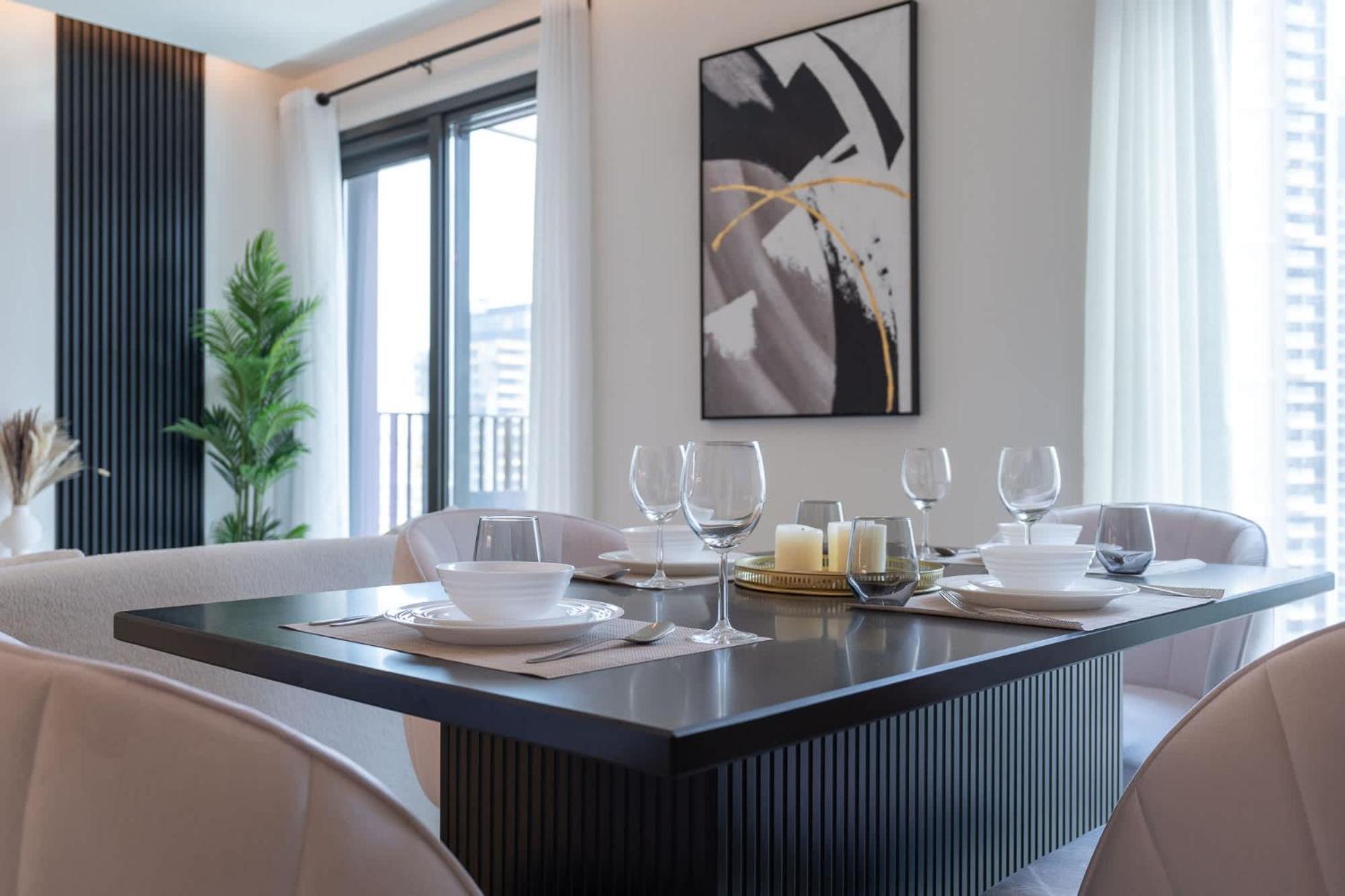 Apartment Elegant 1-bedroom For 2 Near To Burj Khalifa