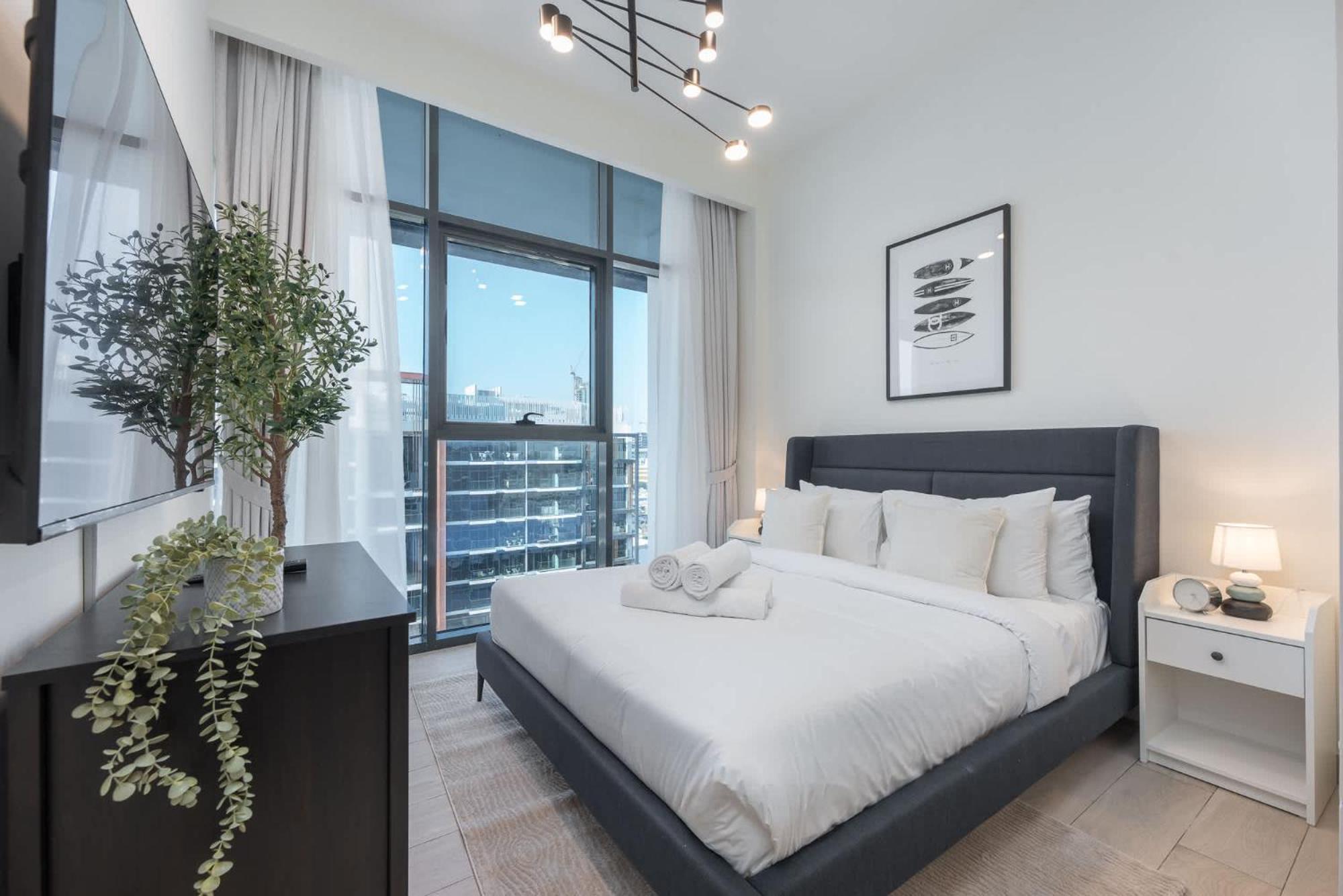 Apartamento Bright And Elegant 3-bedroom Escape Perfect For Families In Meydan *