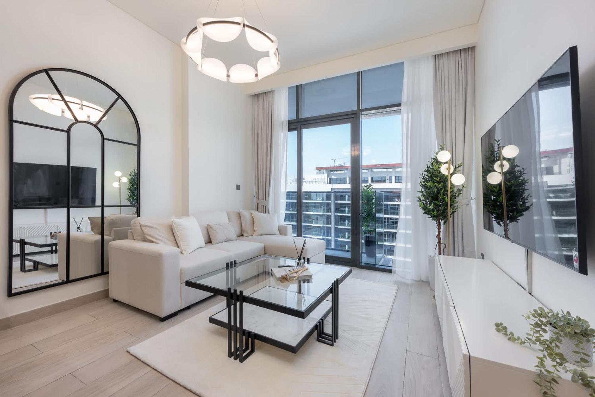 Apartamento Bright And Elegant 3-bedroom Escape Perfect For Families In Meydan *