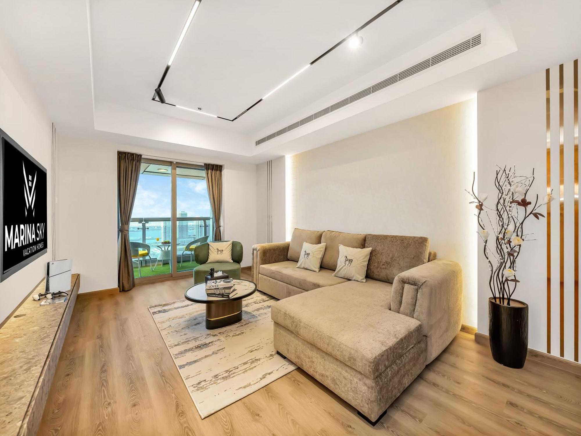 Apartamento Lux New 2 Bhk - Full Sea View - Marina - 5 Min To - 100 Metres To Tram Dubai