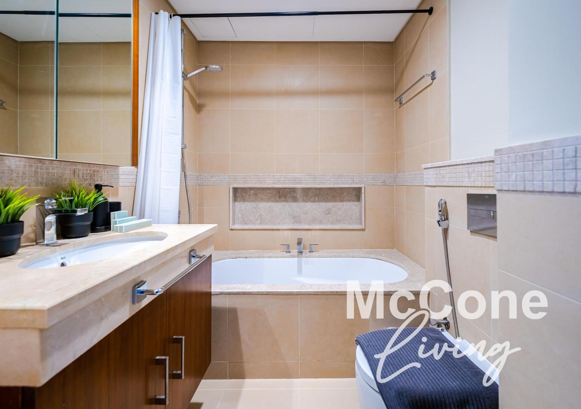 Daire Classic 1 Bed In Burj Vista Tower, Downtown *