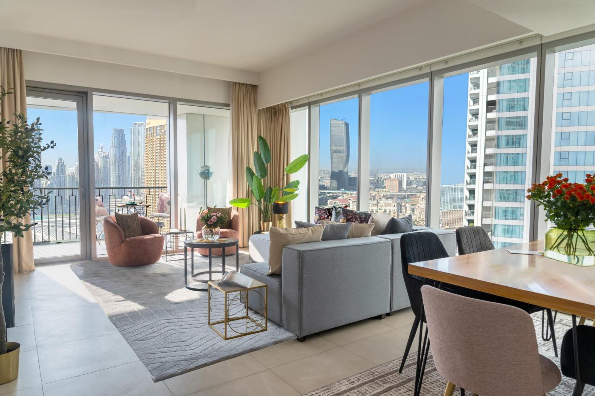 Burj Khalifa Lifestyle Boost! Fabulous 4bed Open View Corner Mall Access Daire *