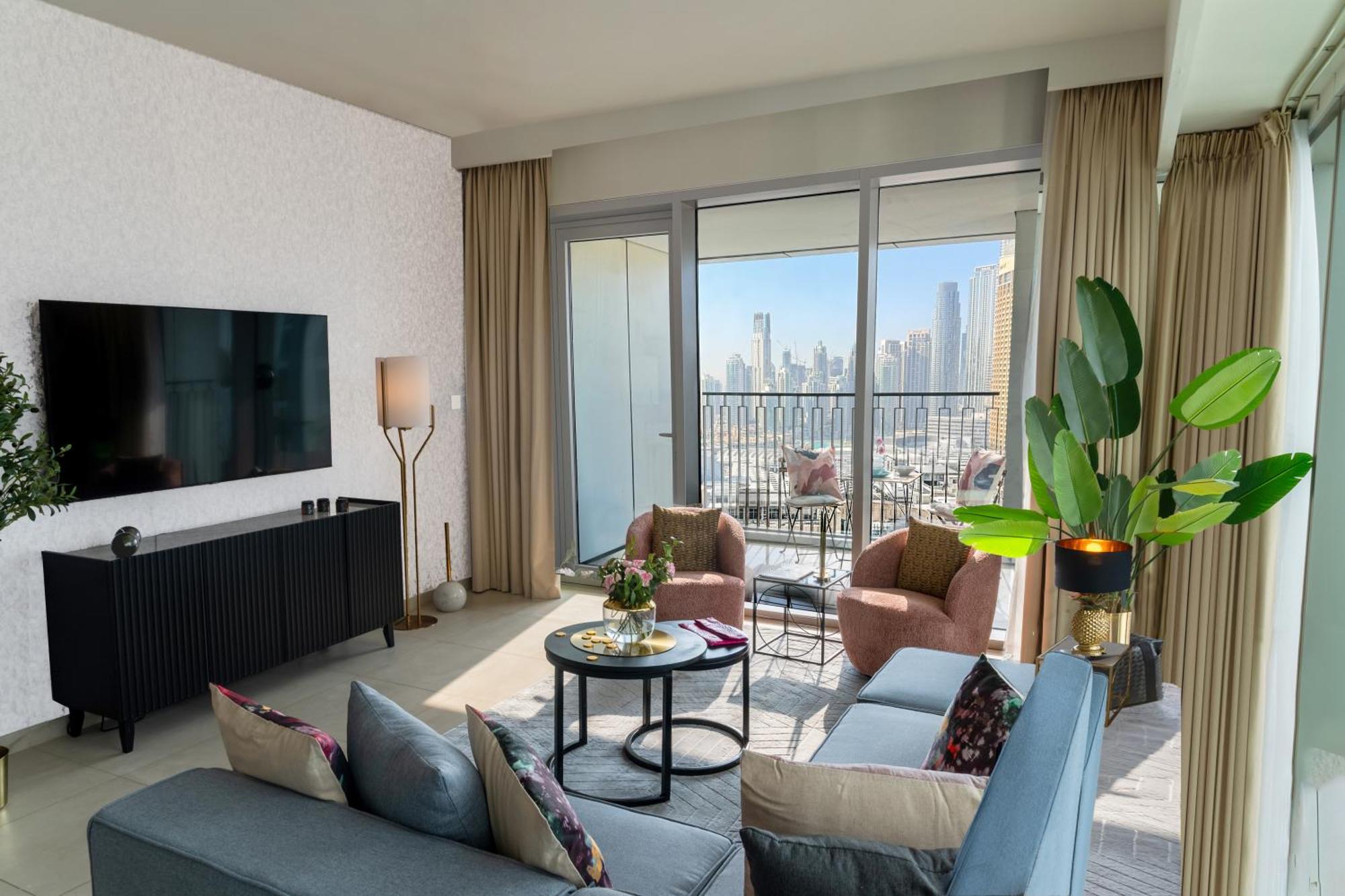 Burj Khalifa Lifestyle Boost! Fabulous 4bed Open View Corner Mall Access Daire