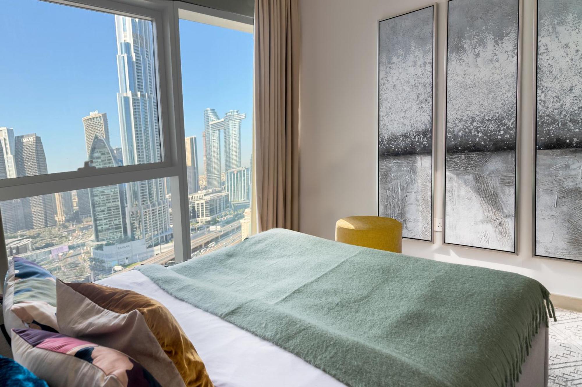 Burj Khalifa Lifestyle Boost! Fabulous 4bed Open View Corner Mall Access Daire Dubai