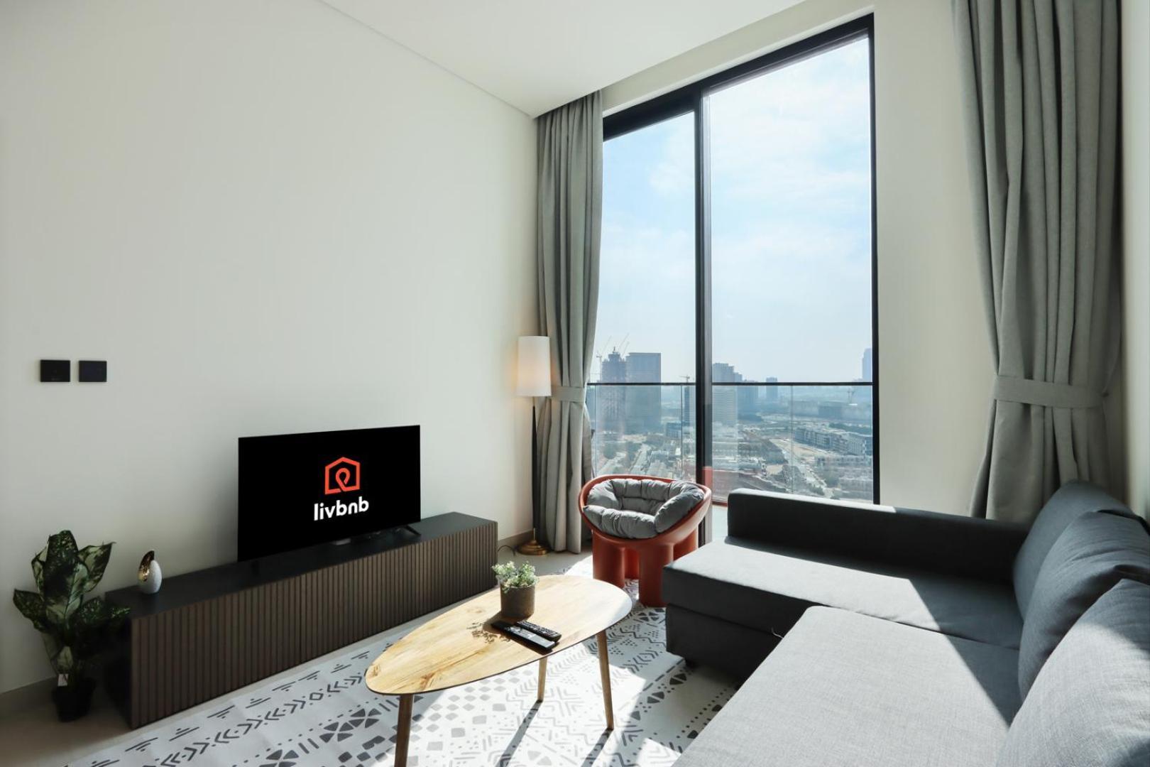 Livbnb-1b Elegant Living With Views, Jvc Apartment *