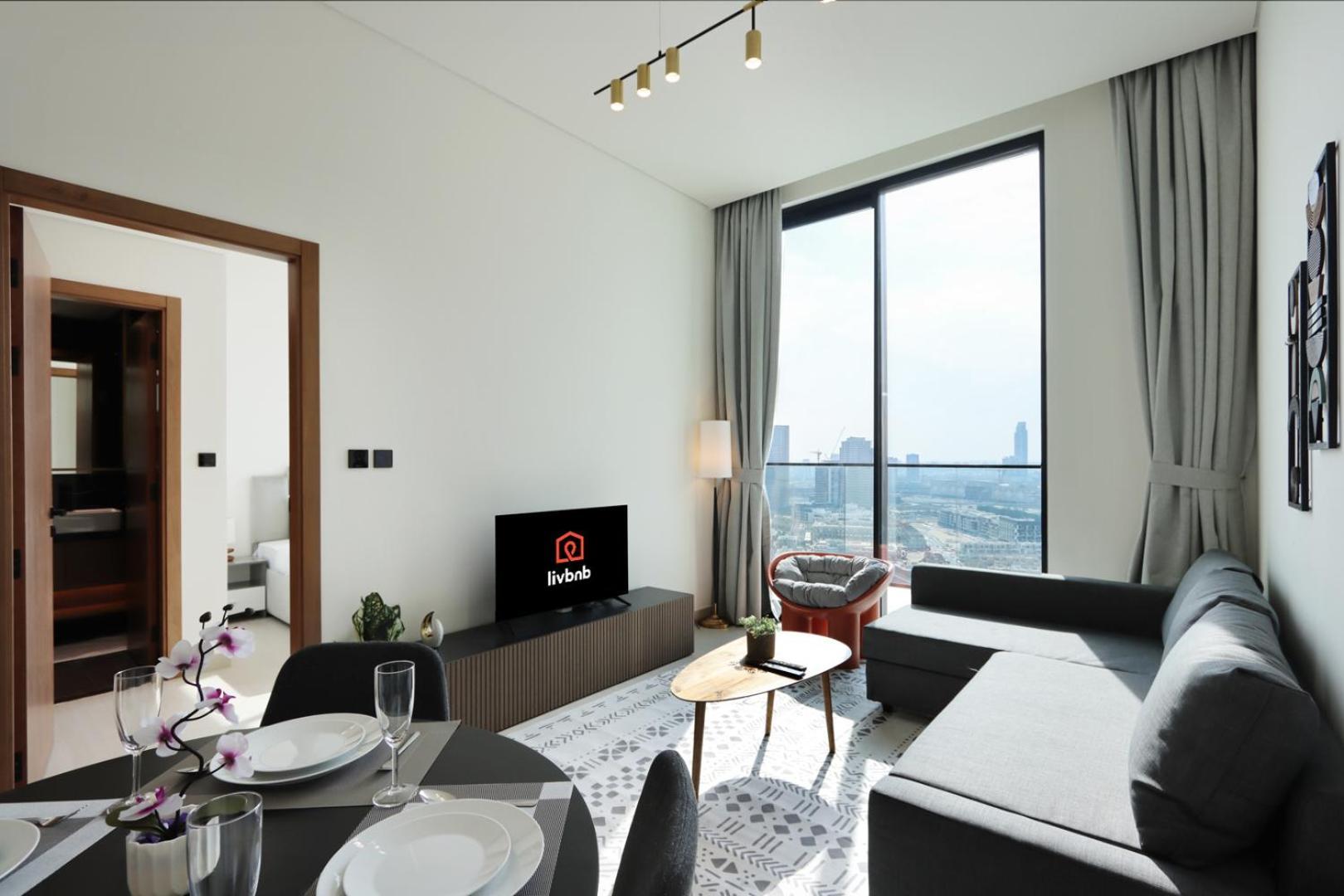 Livbnb-1b Elegant Living With Views, Jvc Apartment *