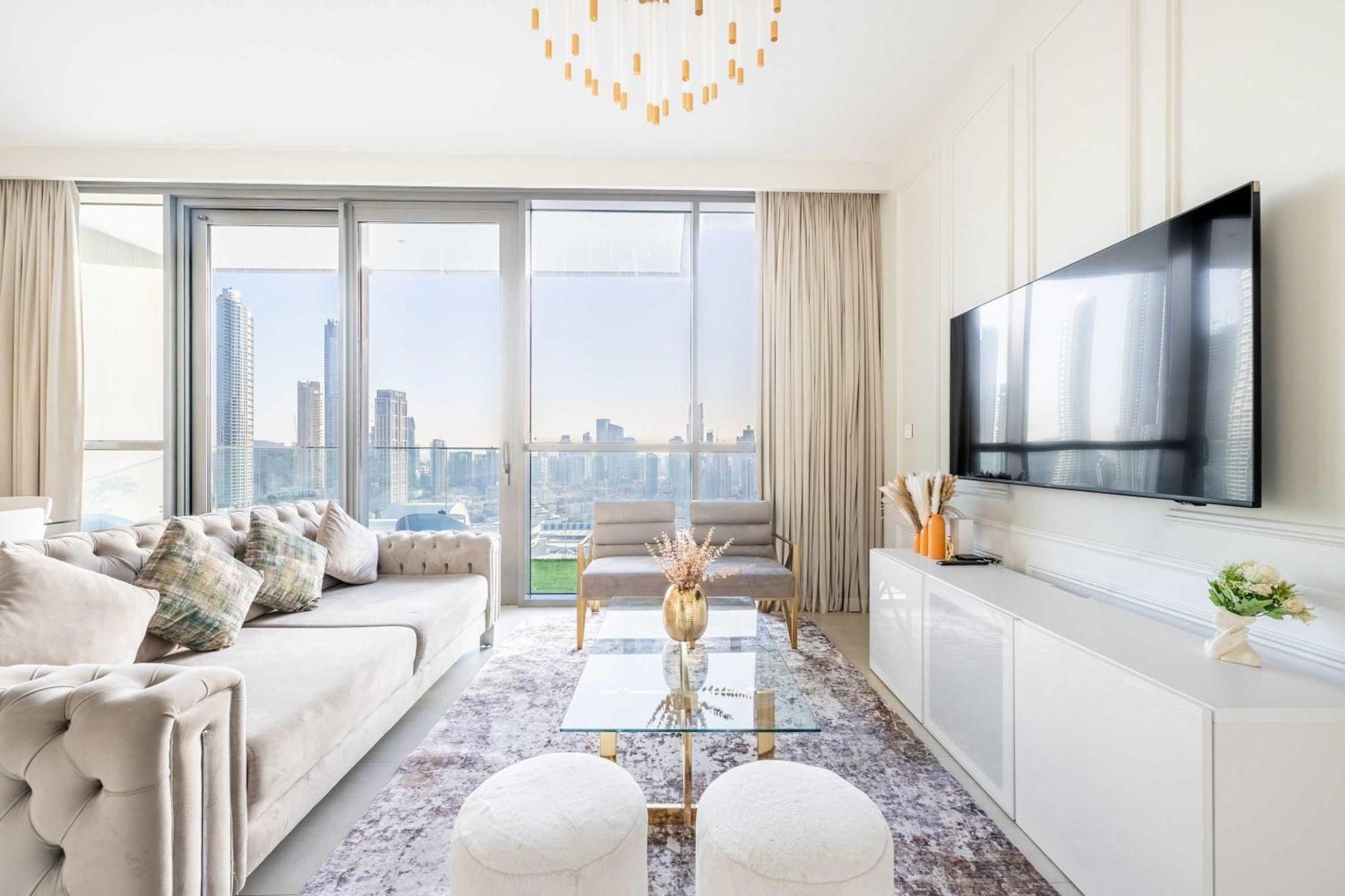 Apartment Elegant 4br With Burj Khalifa And Fountain Views Connected To Mall