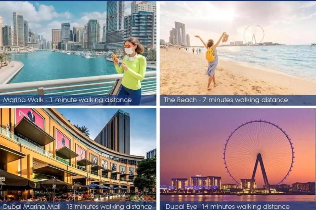 Diamond Marina - Offers Stunning 2-bedroom 5 Min Walking Distance Marina Jbr Beach, Metro And Marina Walk Apartment Dubai