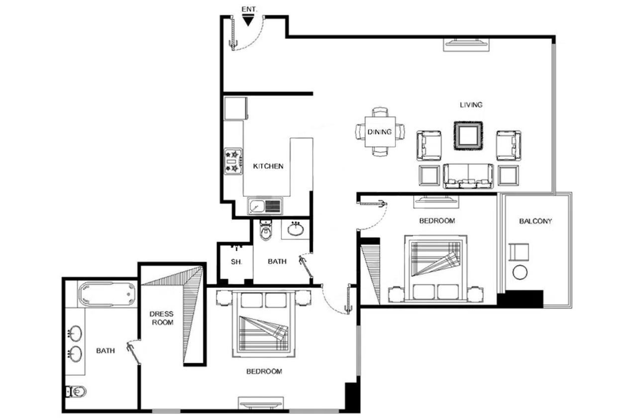Apartment Lux 52 42 Deluxe Marina View 1 Dubai