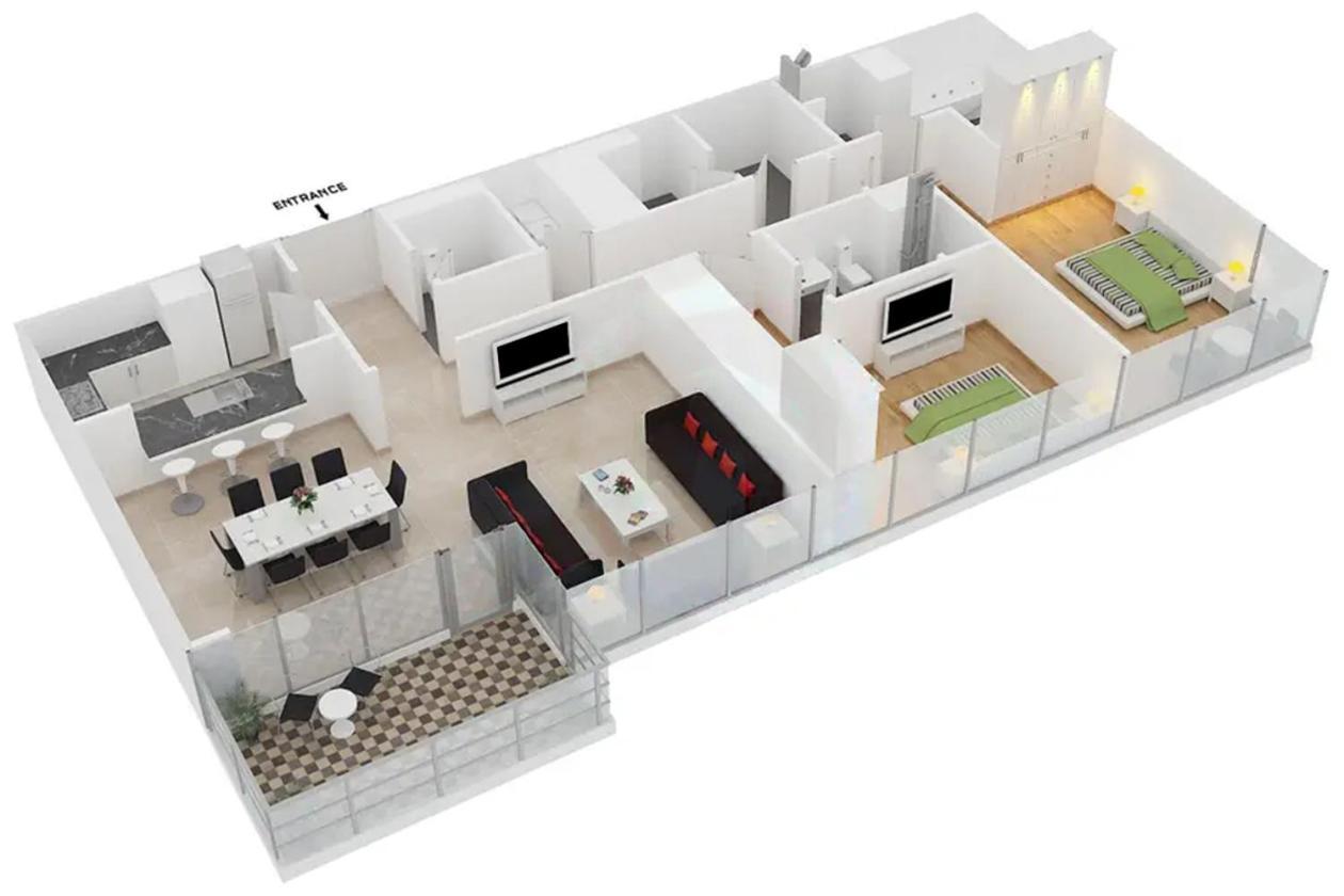 Lux The Jbr Sea View Apartment