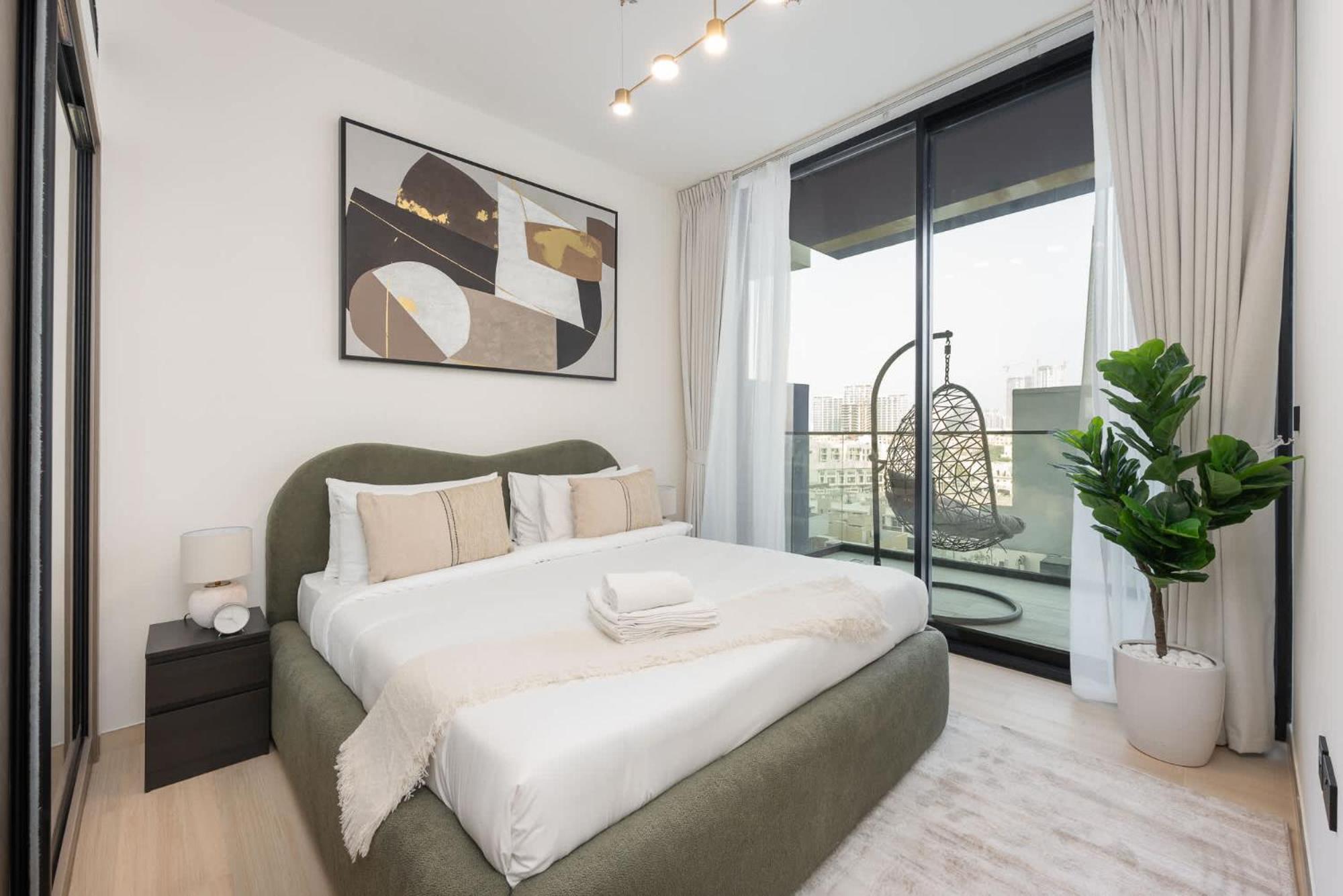 Awesome 1-bedroom Perfect For 4 In Jvc Near To Miracle Garden Apartment *