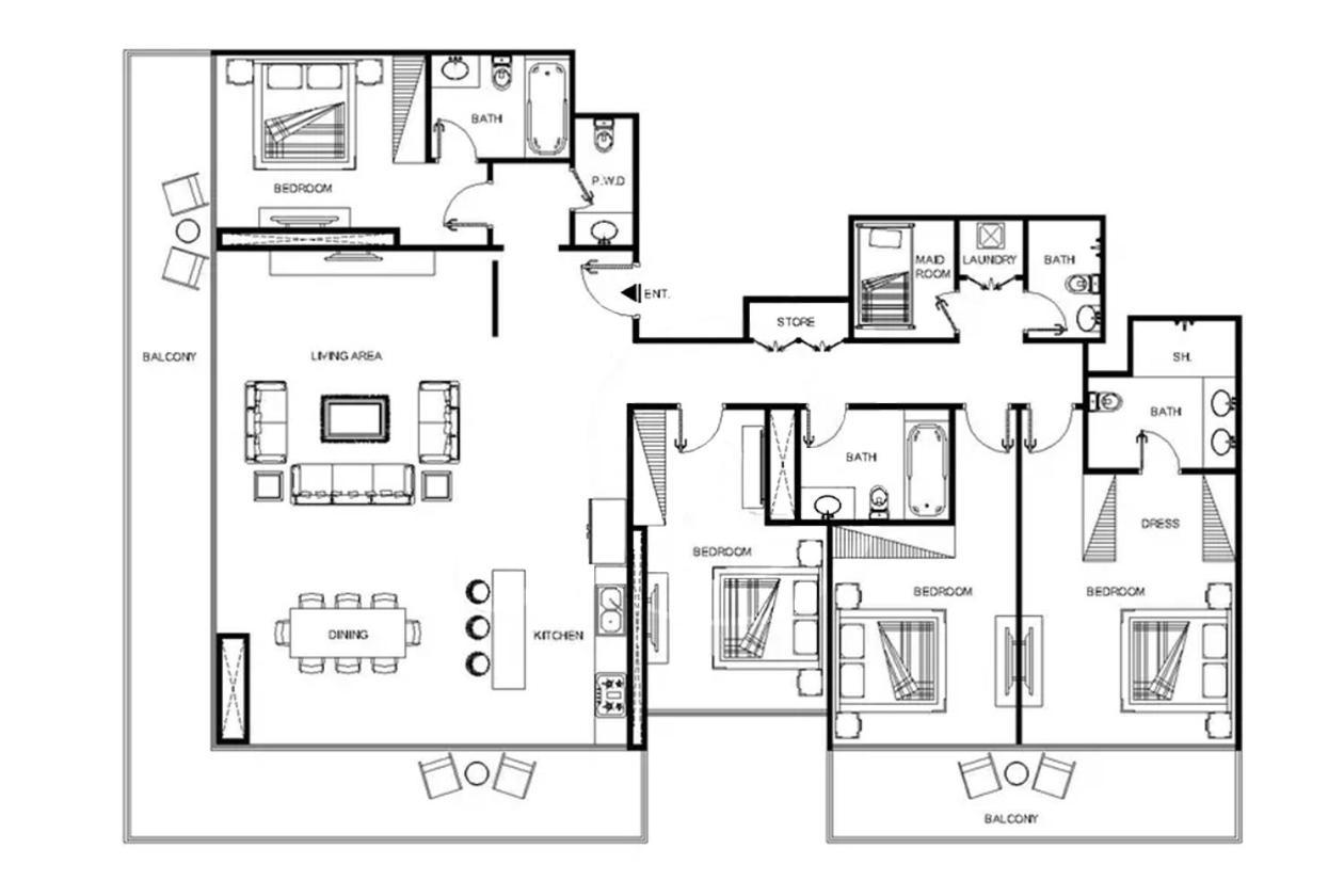 Apartment Lux The Ultimate Palm Sea Skyline Penthouse