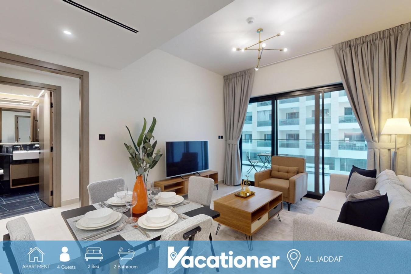 Apartment Binghatti Creek - Chic Two Bedroom In Al Jadaf Dubai