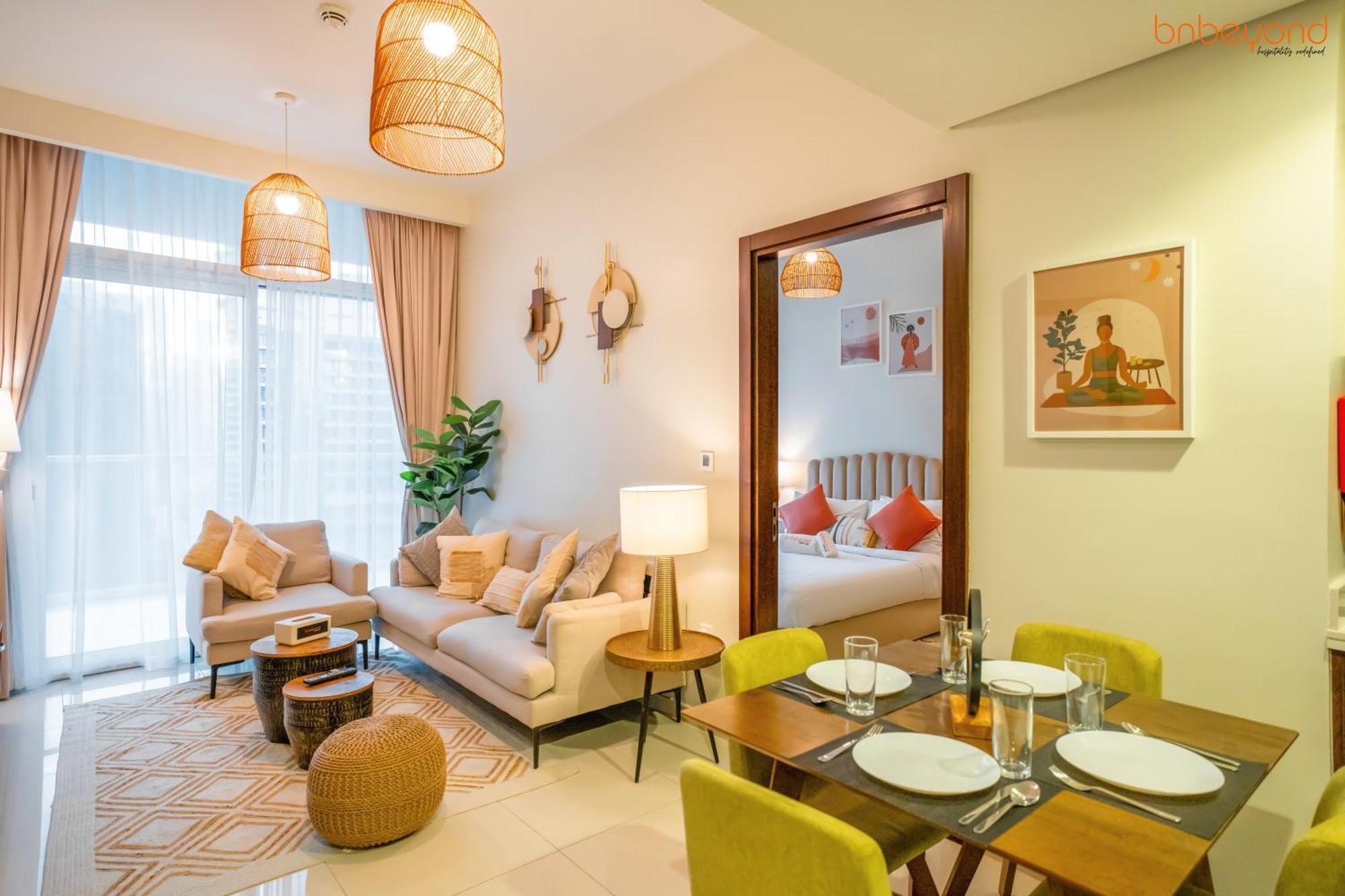 Daire Cozy Retreat With Burj Views By Bnbeyond *