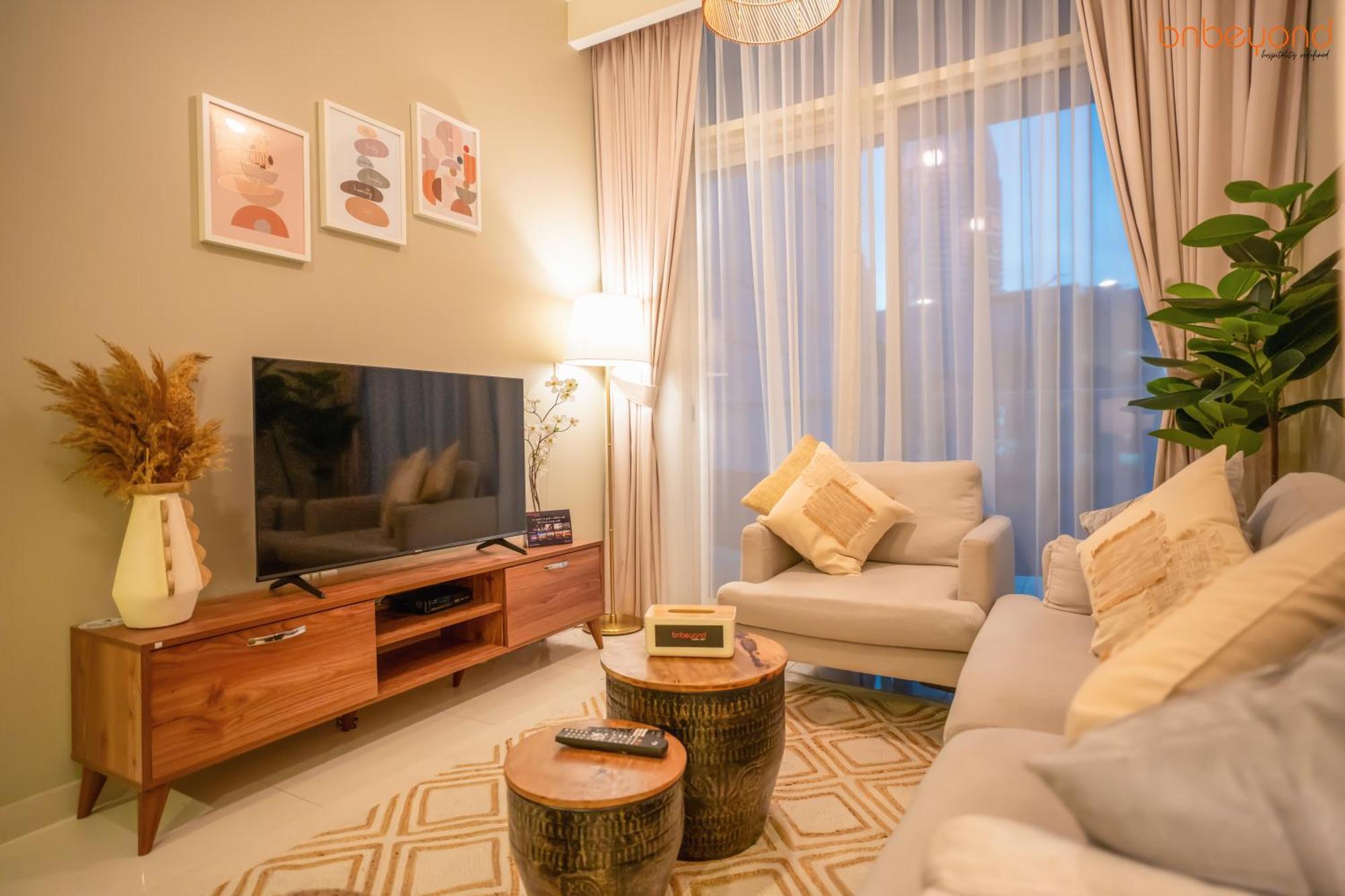 Cozy Retreat With Burj Views By Bnbeyond Daire